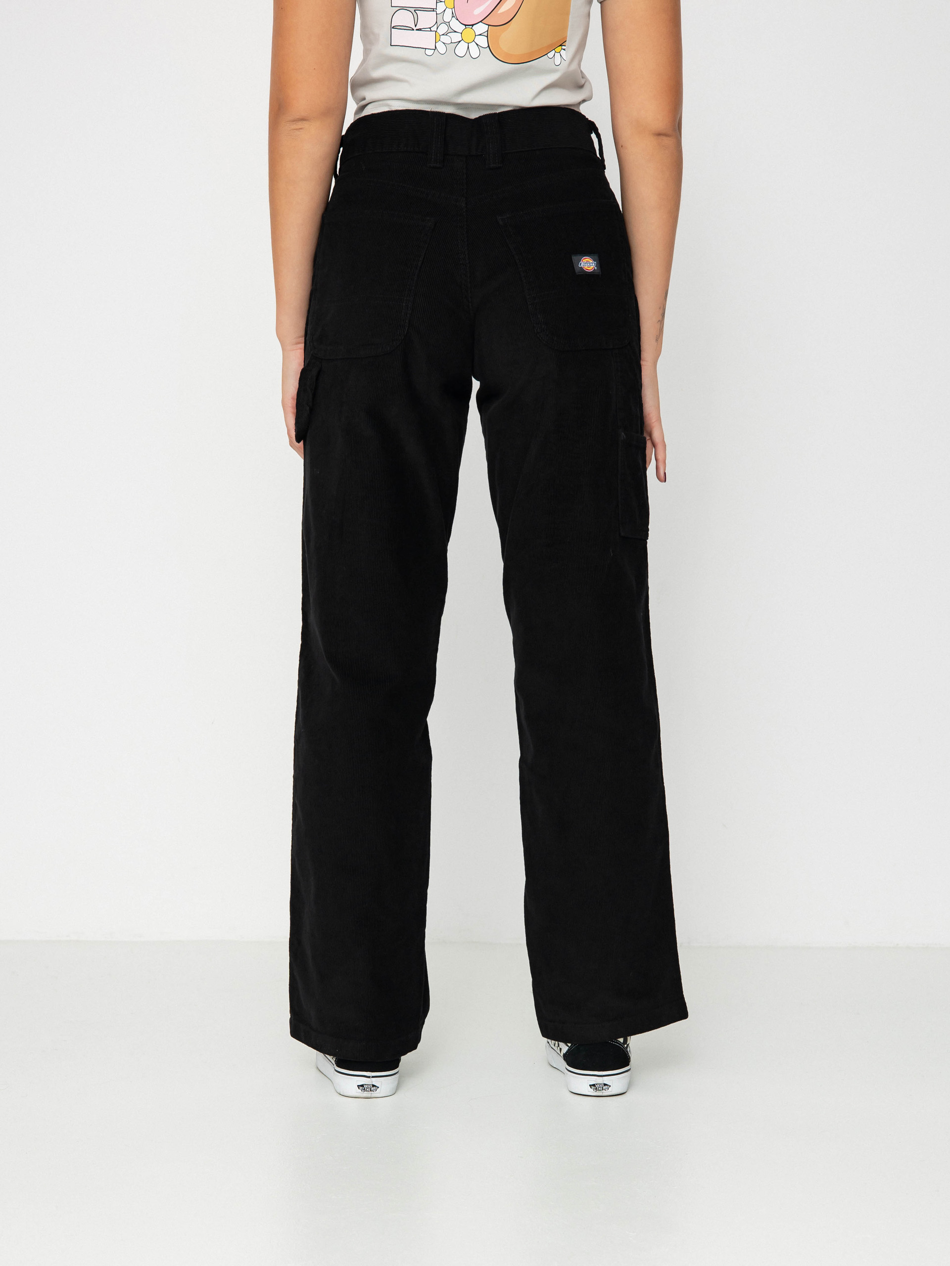 Kalhoty Dickies Corduroy Carpenter Wmn (black)