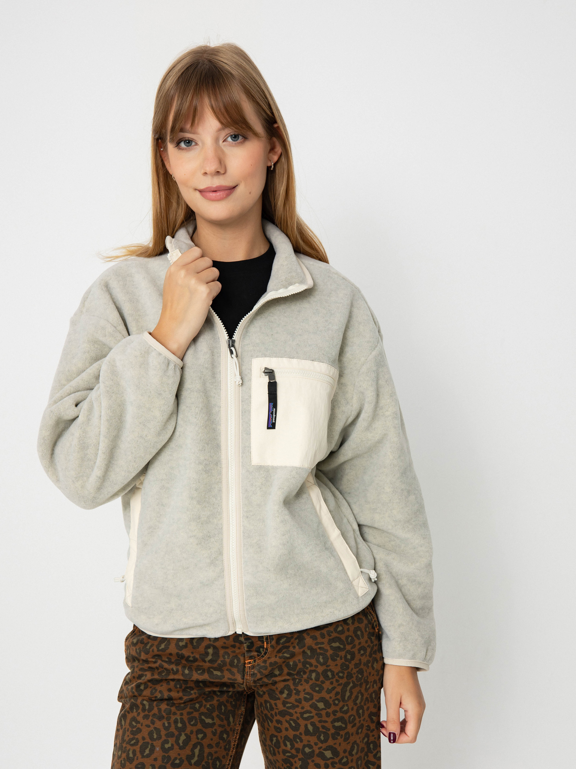 Bunda Patagonia Synch Wmn (oatmeal heather w/natural)