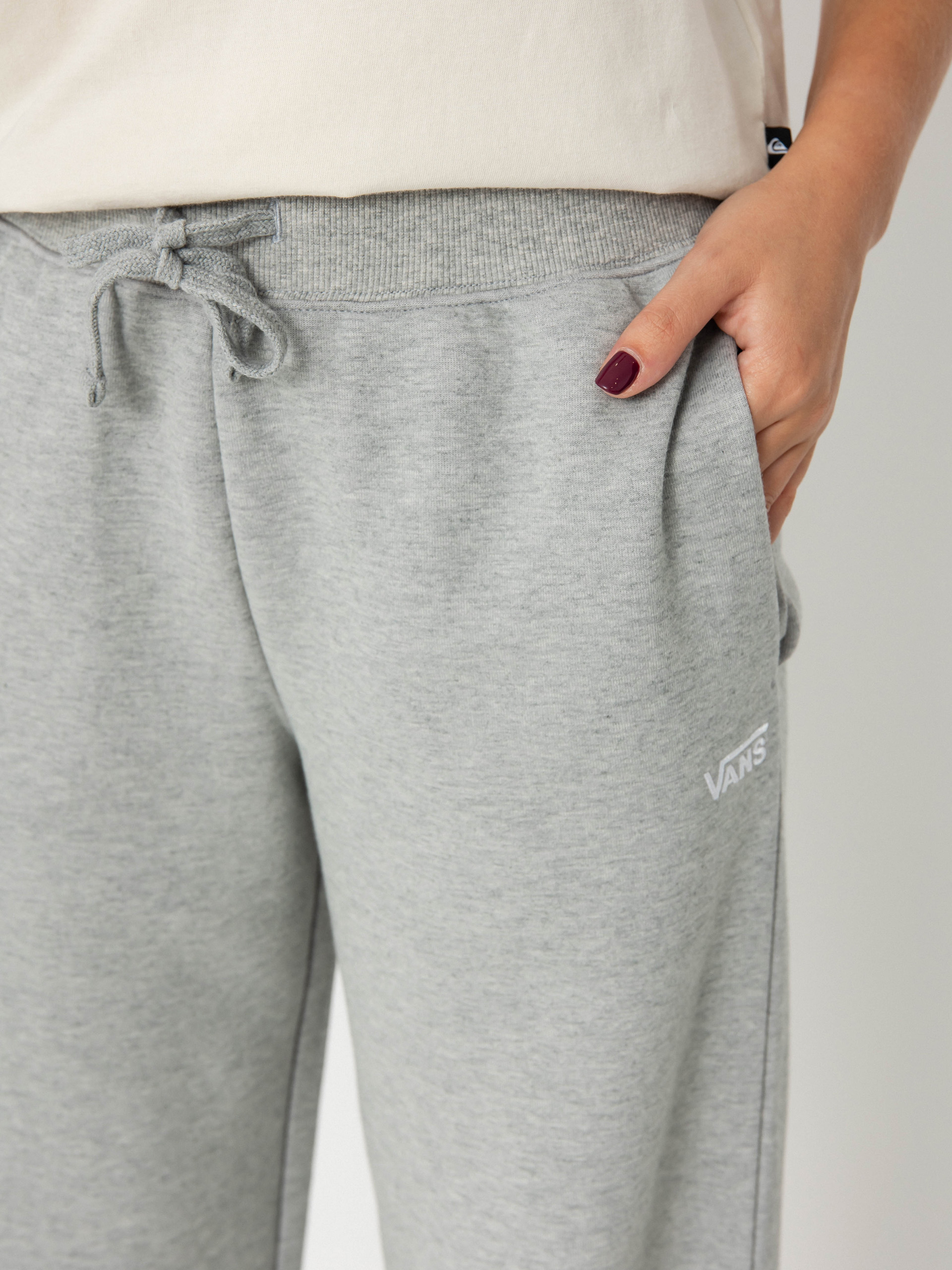 Kalhoty Vans Elevated Double Knit Wmn (cement heather)