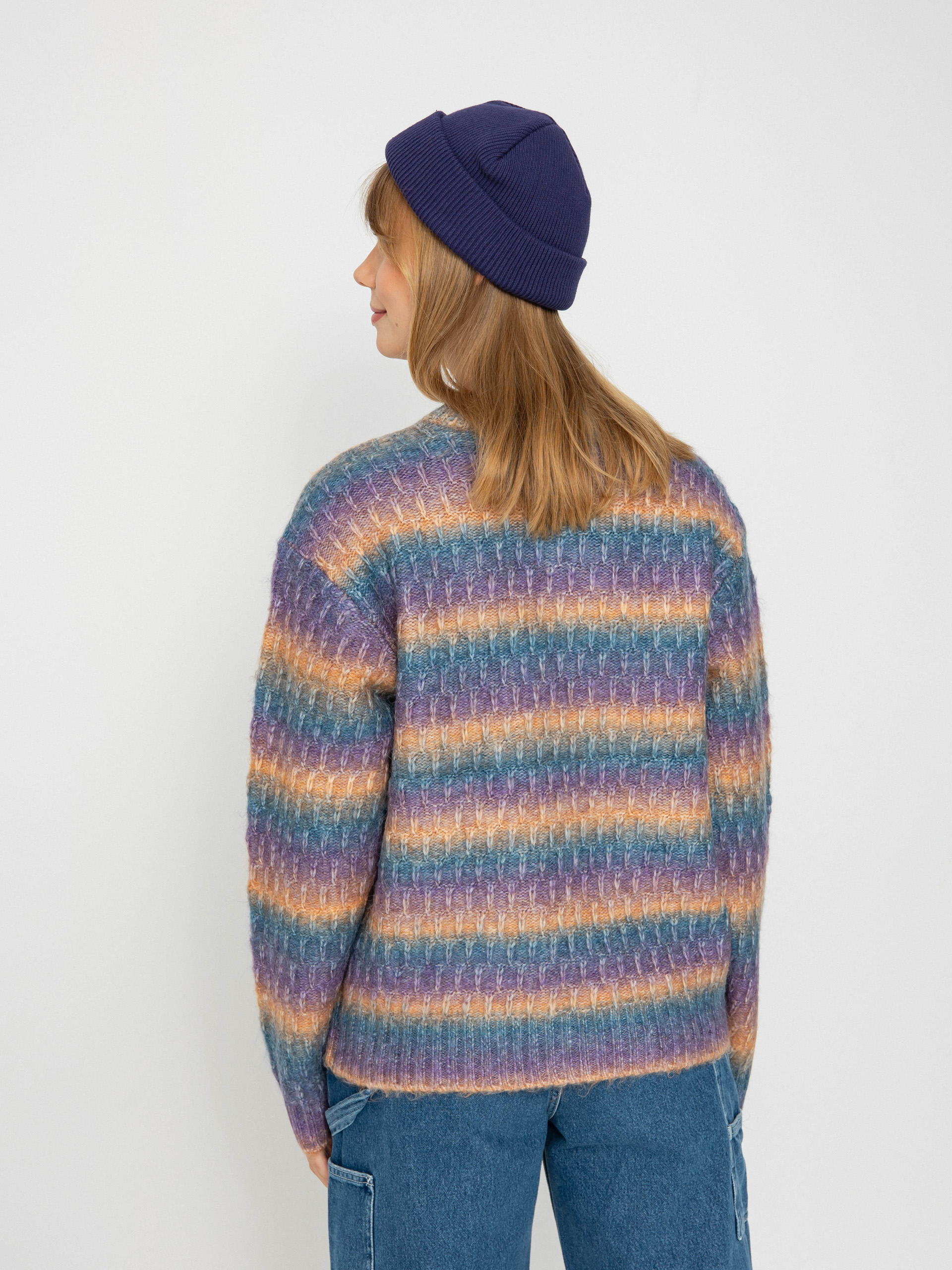 Svetr OBEY Daytrip Crew Sweater Wmn (purple multi)
