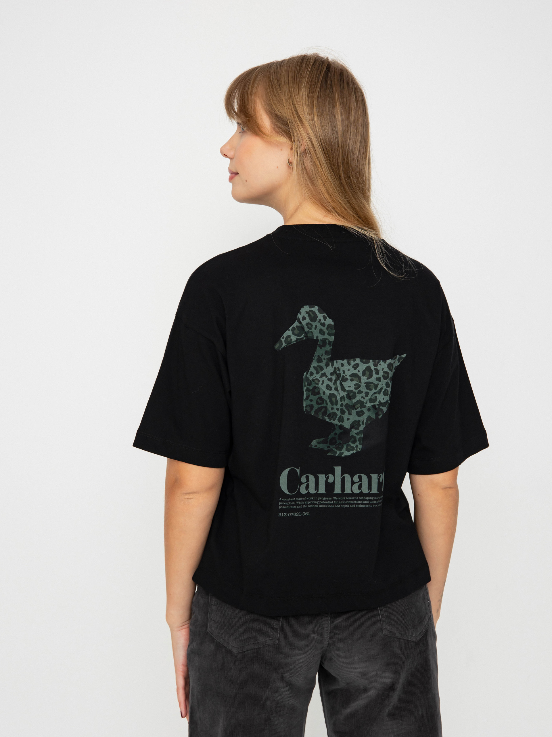 Tričko Carhartt WIP Fold Leo Wmn (black)