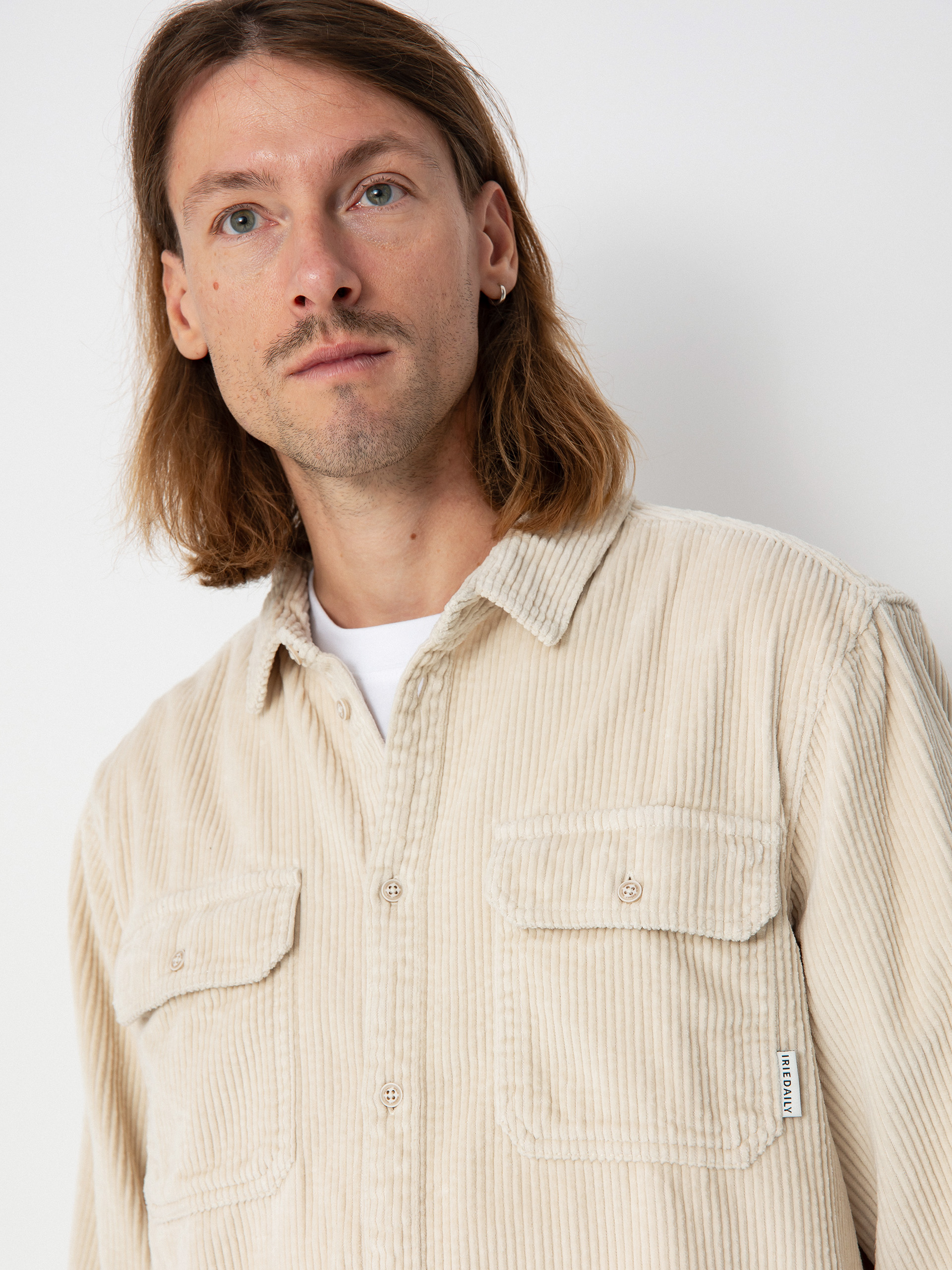 Košile Iriedaily Bubble Cord (ecru)