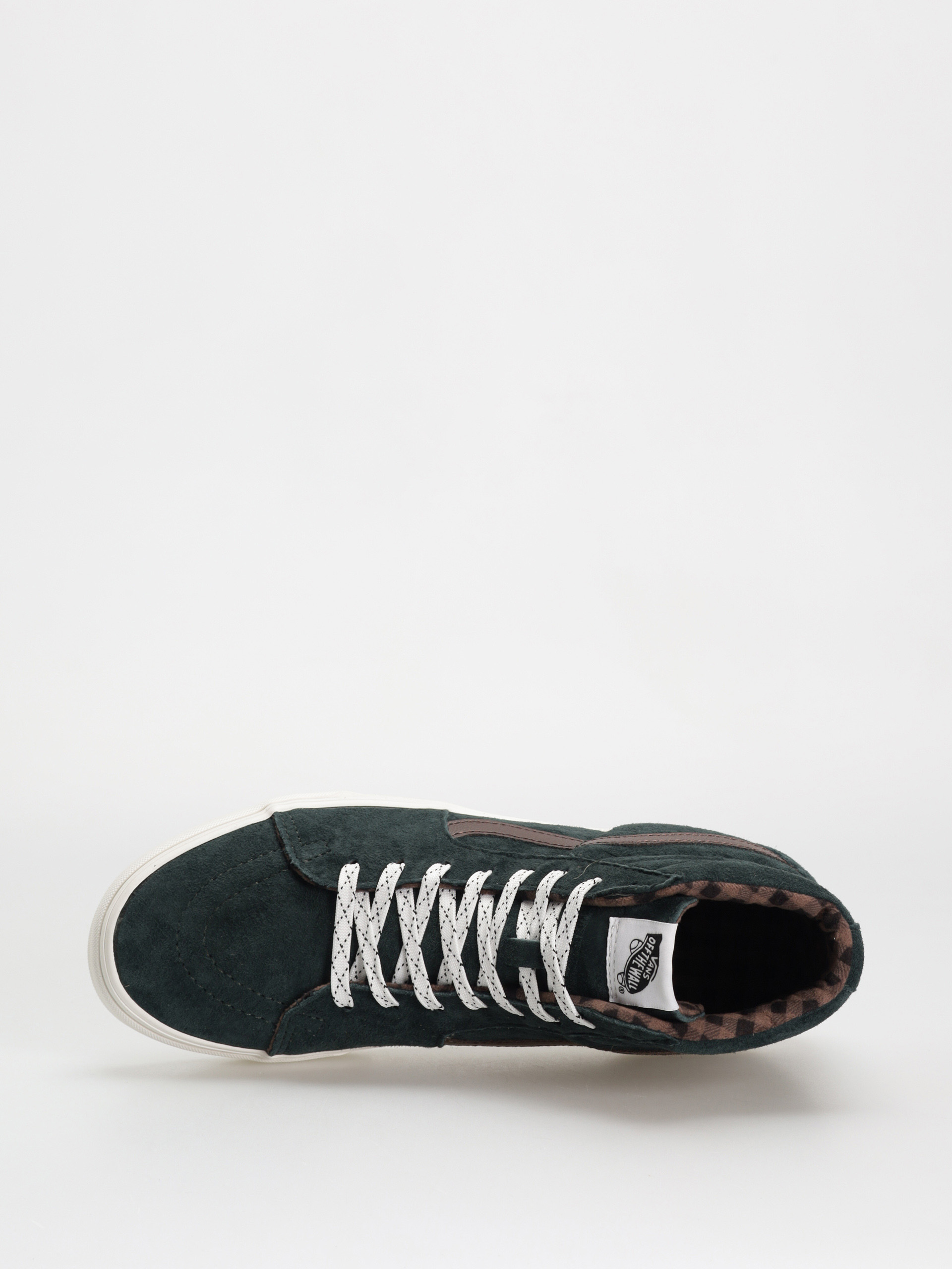 Boty Vans Sk8 Hi (pig suede plaid scarab)