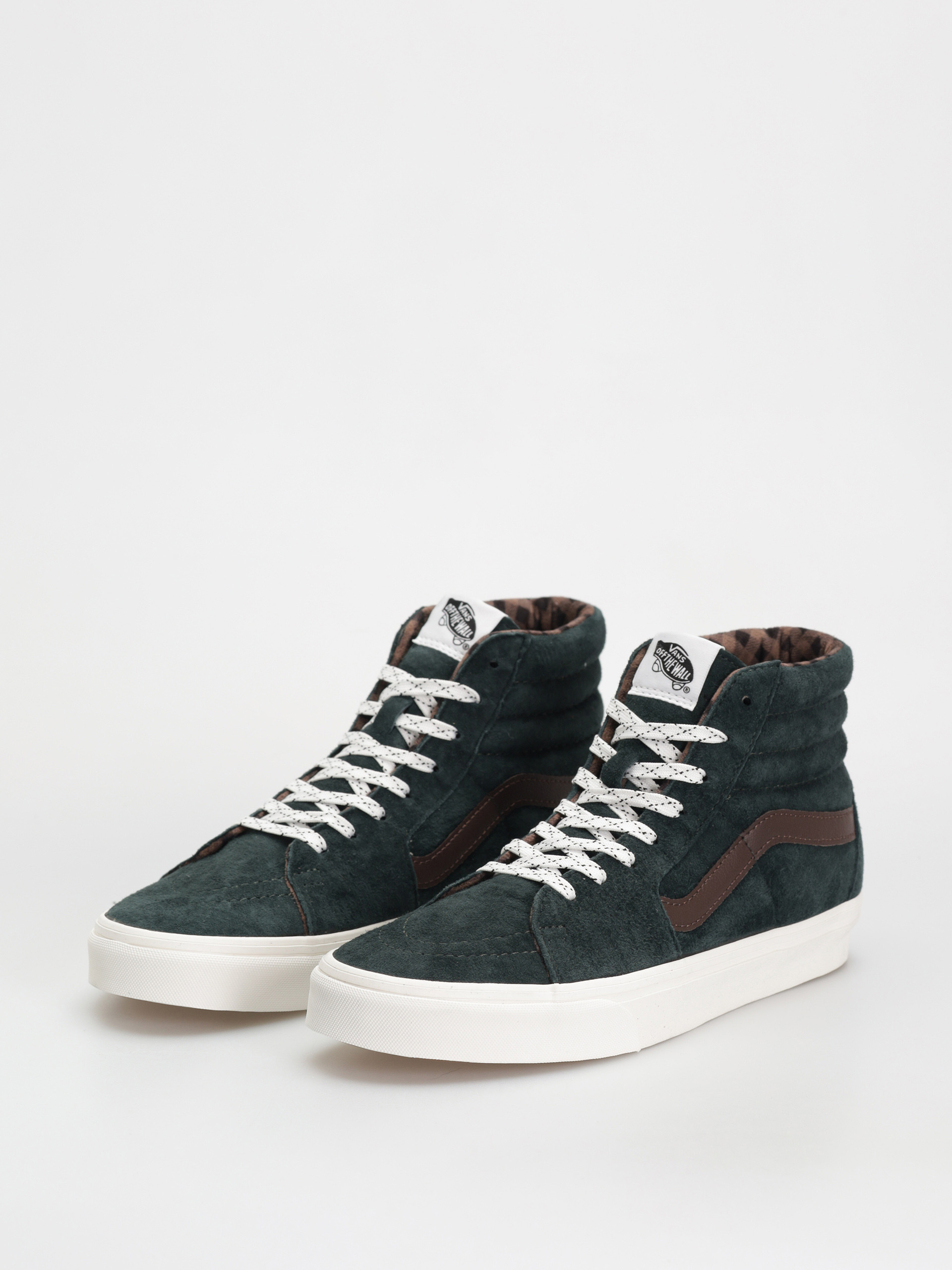 Boty Vans Sk8 Hi (pig suede plaid scarab)