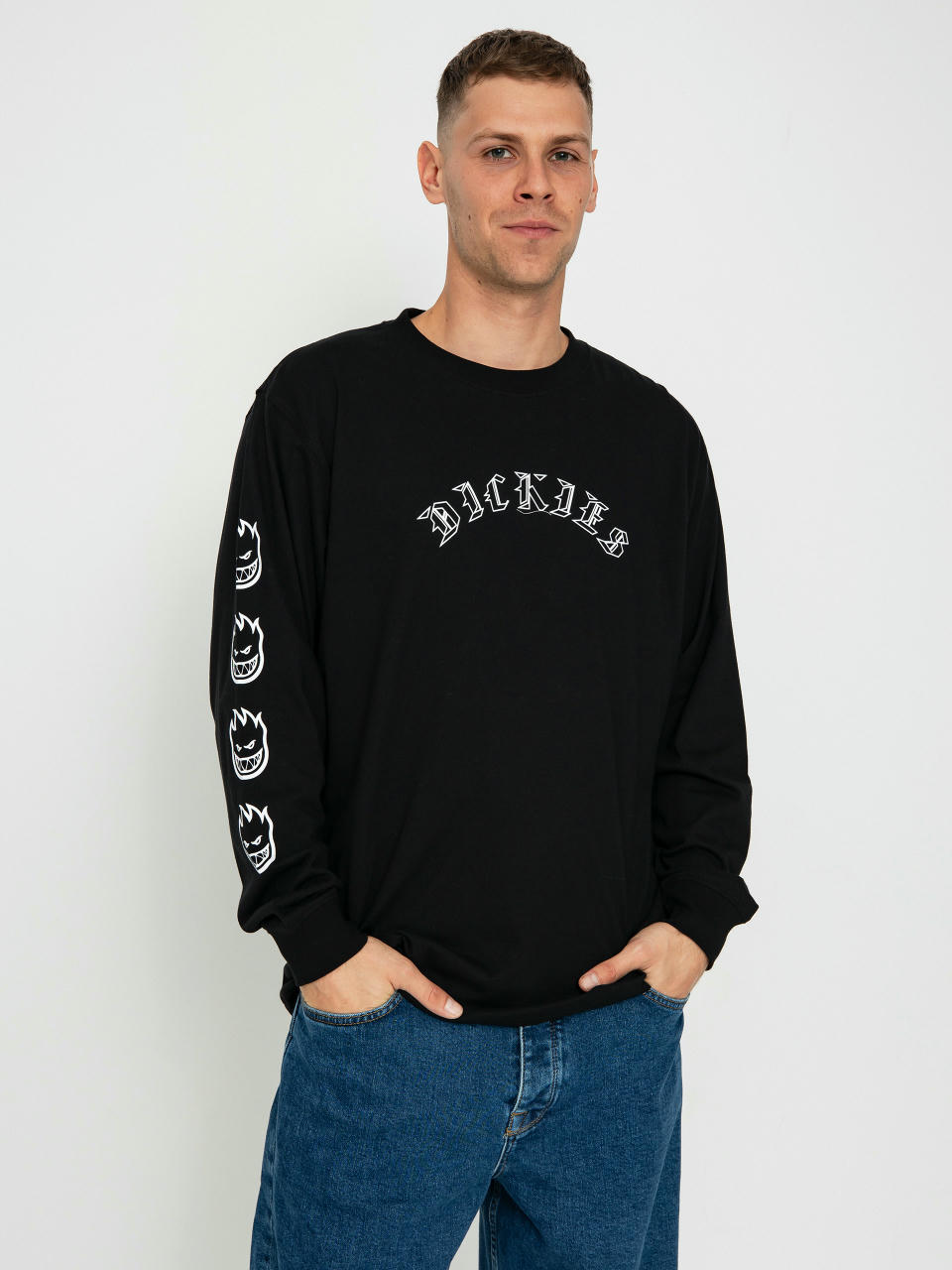 Triko Dickies X Spitfire Long Sleeve (black)