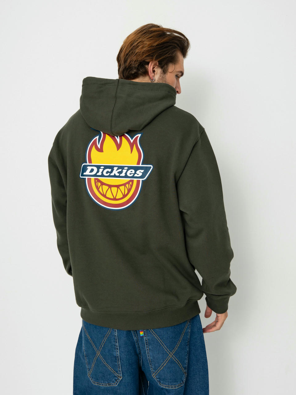 Mikina s kapucí Dickies X Spitfire Hoodie HD (olive green)