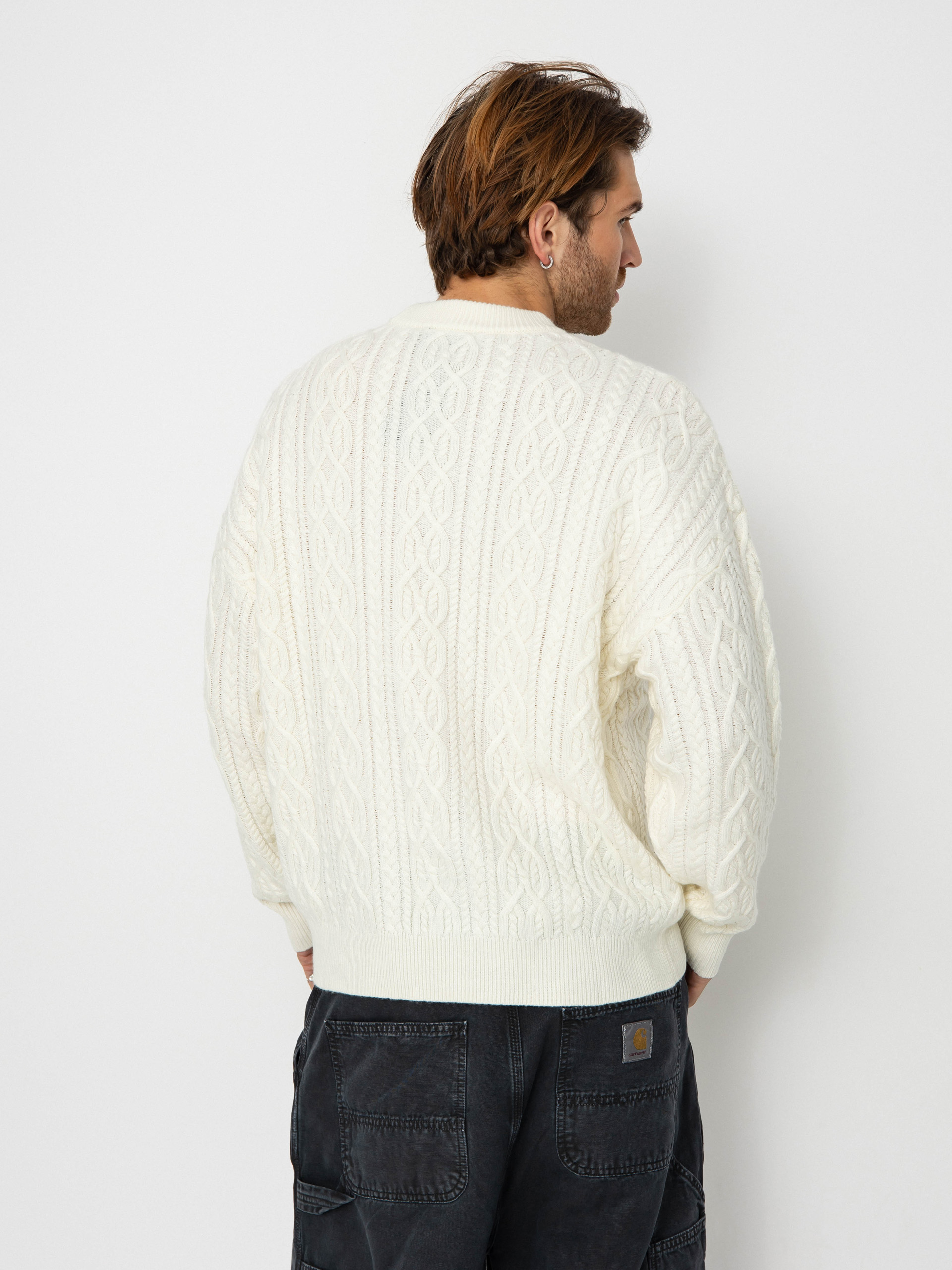 Svetr Wasted Paris Rain Cable Knit (off white)