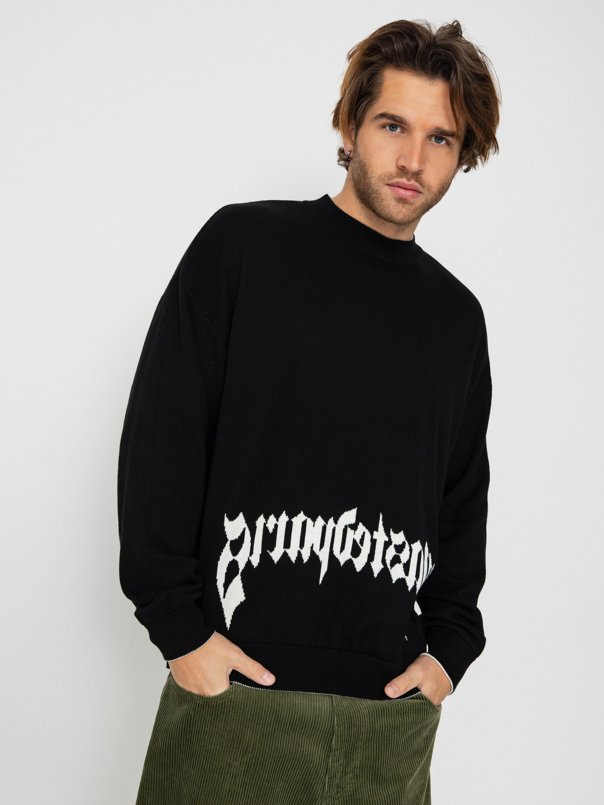 Svetr Wasted Paris Pitcher Reverse (white/black)