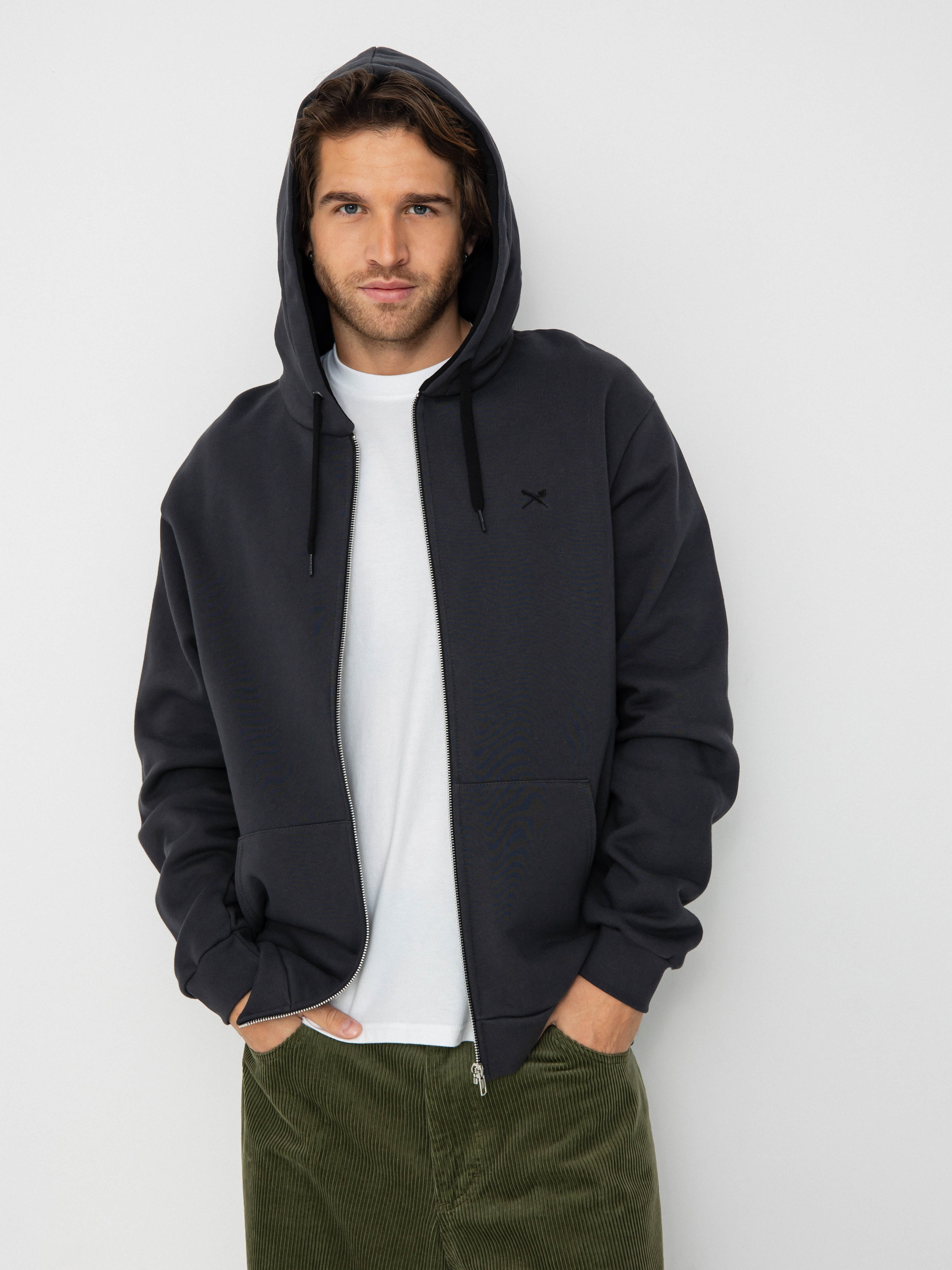 Mikina s kapucu00ed Iriedaily Mini Flag 2 ZHD (coal)