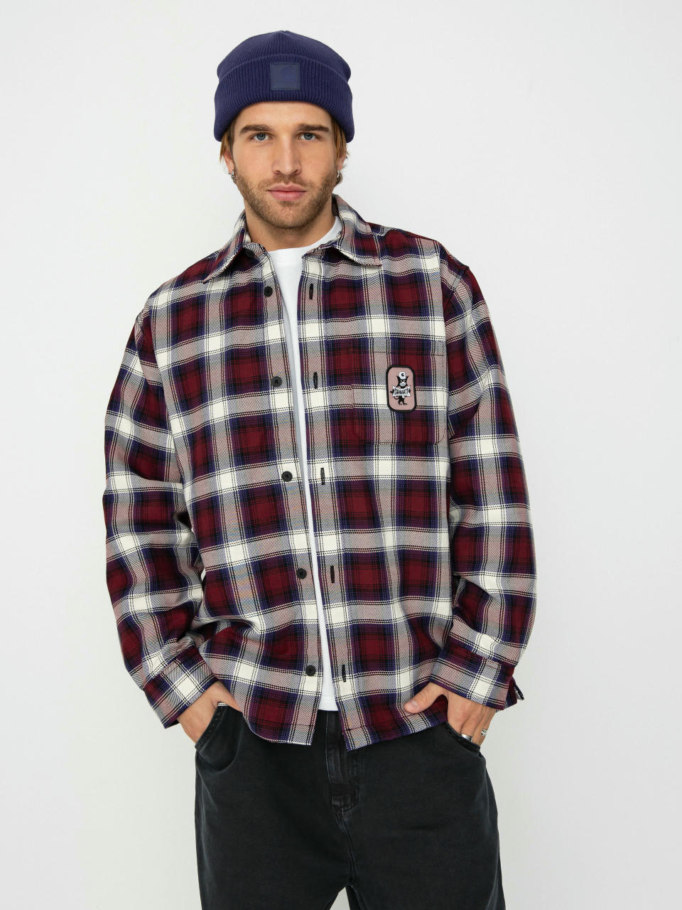 Bunda Carhartt WIP Monahan (monahan check/malbec)