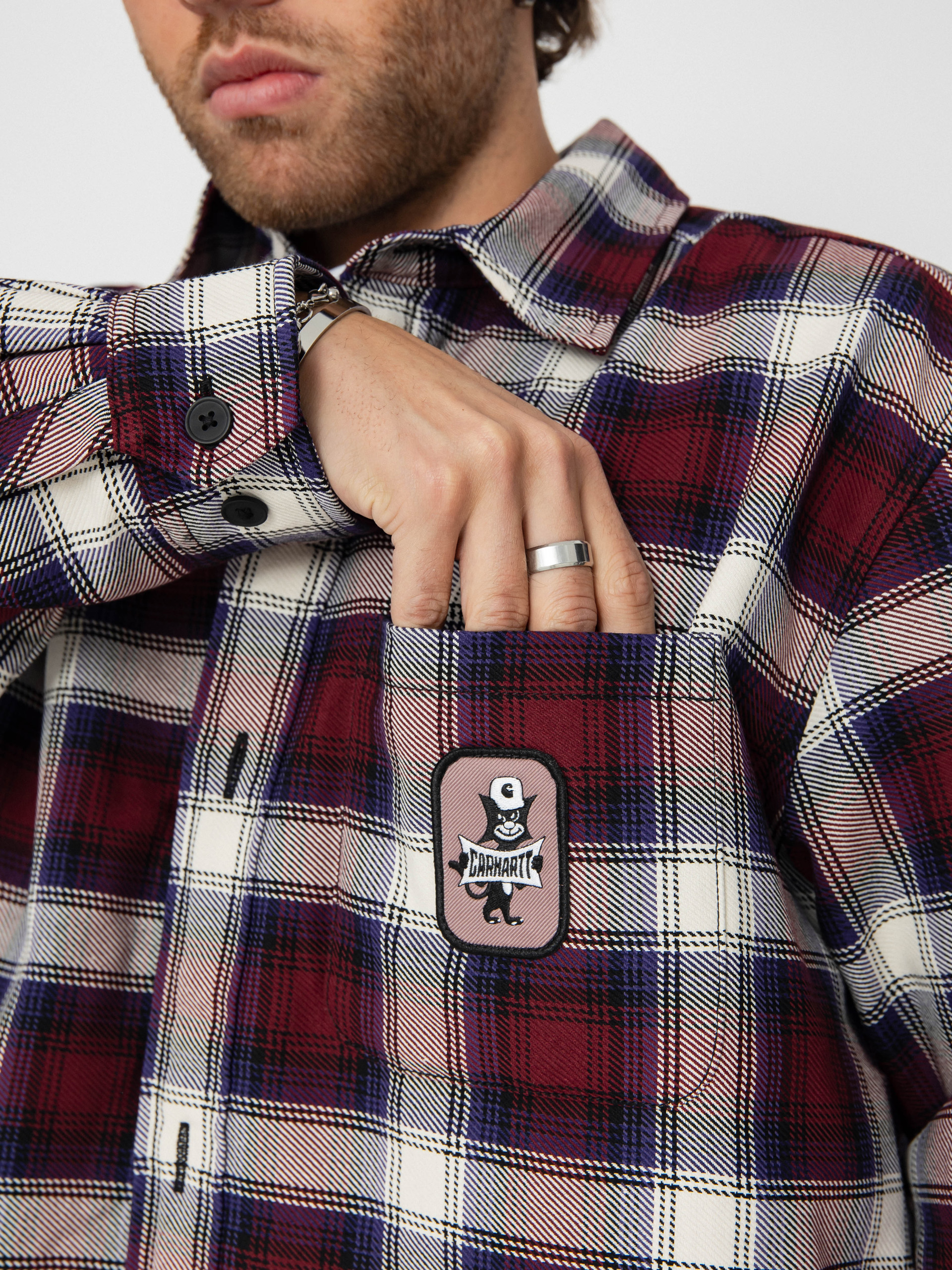 Bunda Carhartt WIP Monahan (monahan check/malbec)