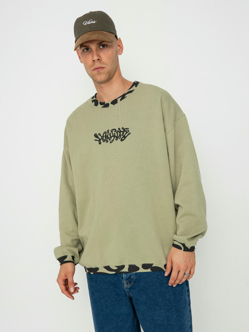 Mikina Volcom Fa Zephyr Crew (green tea)