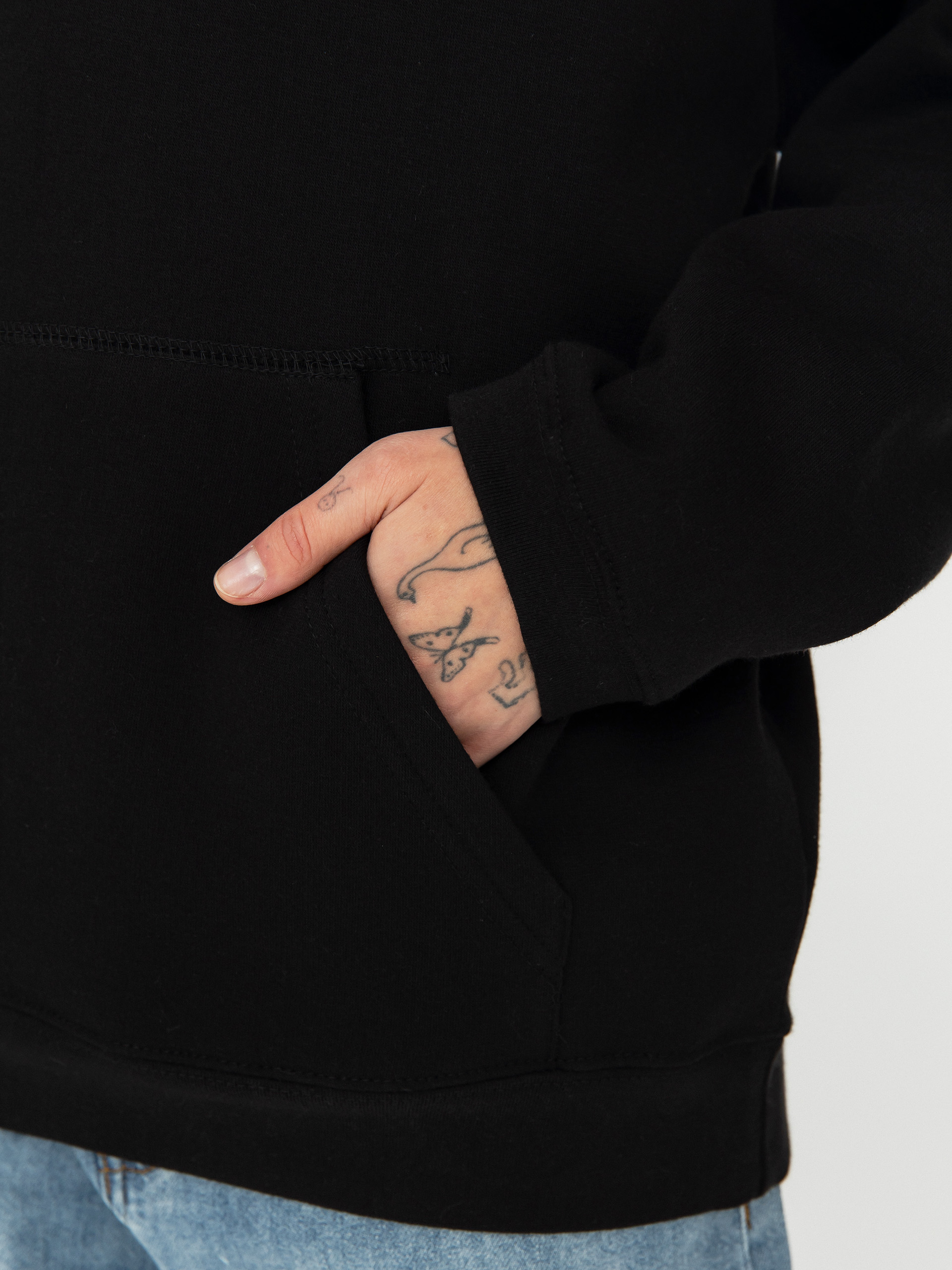 Mikina s kapucí Volcom Stone Heart Up HD Wmn (black)