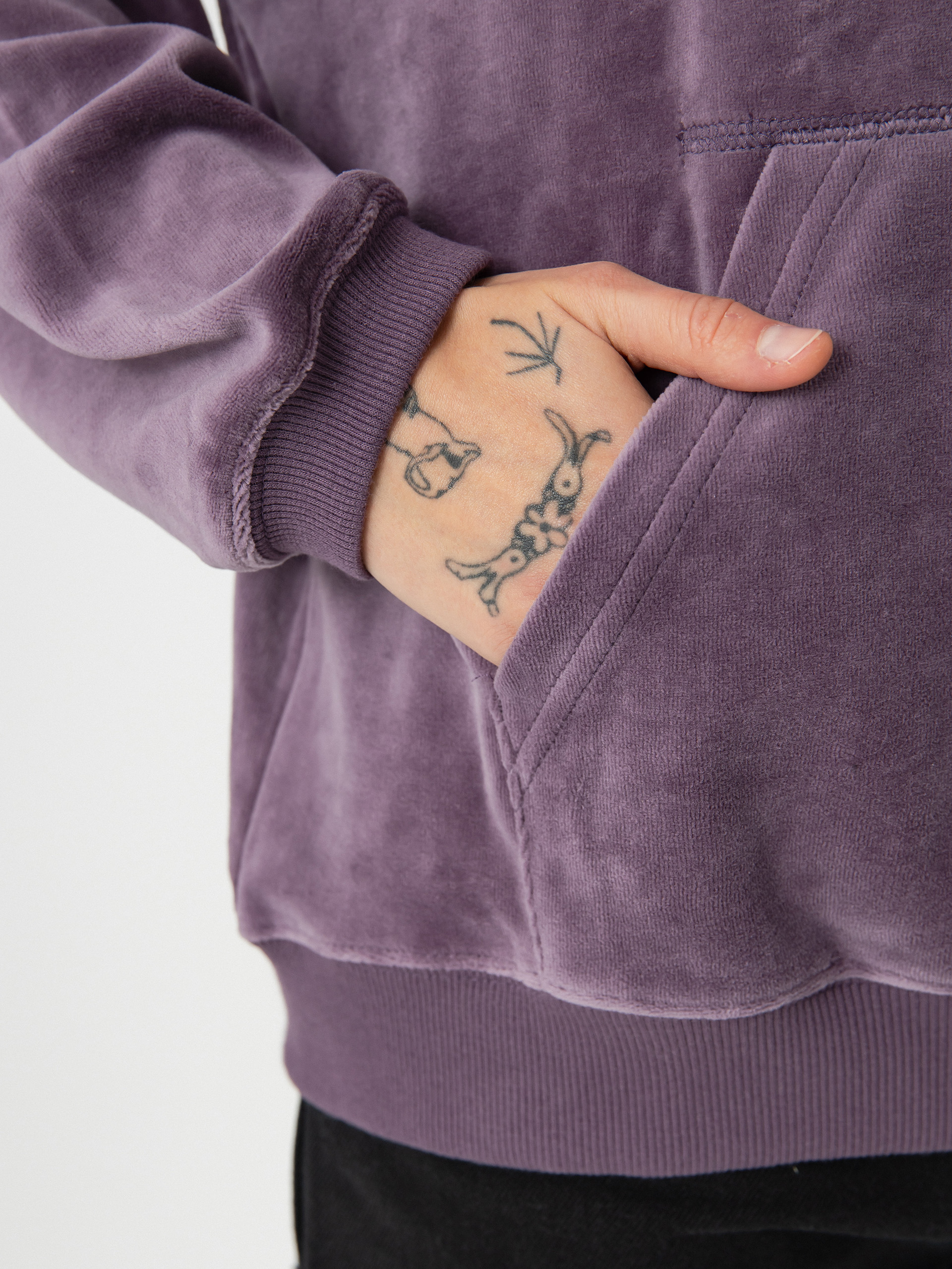 Mikina s kapucí Volcom Stone Heart Up Velvet HD Wmn (vintage violet)