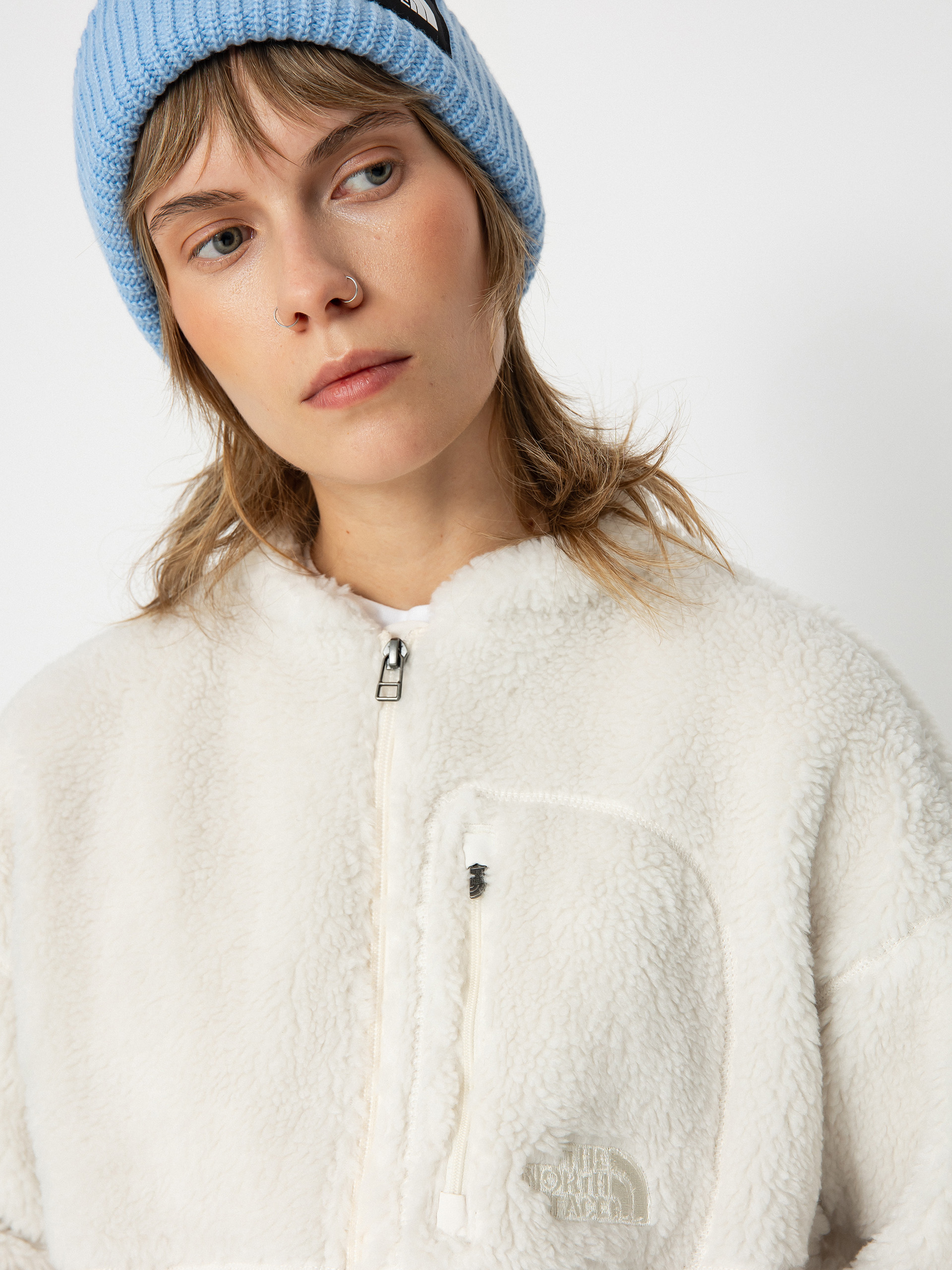 Dámský Bunda The North Face Extreme Pile 2 FZ (white dune)