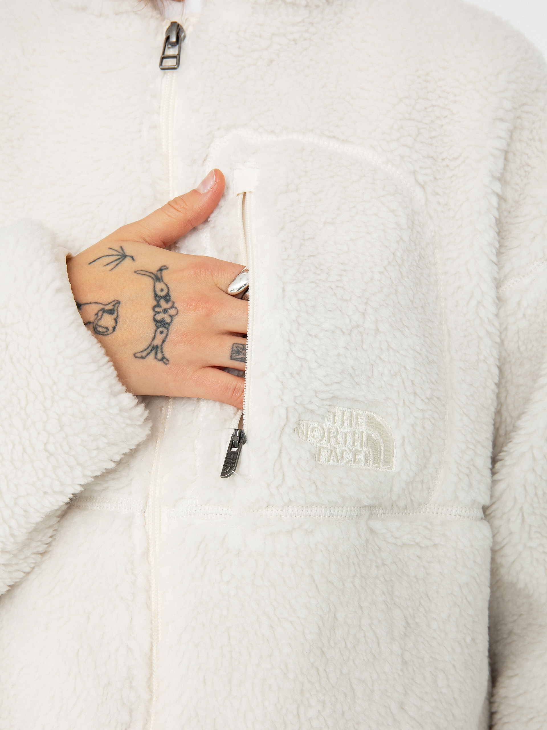 Dámský Bunda The North Face Extreme Pile 2 FZ (white dune)