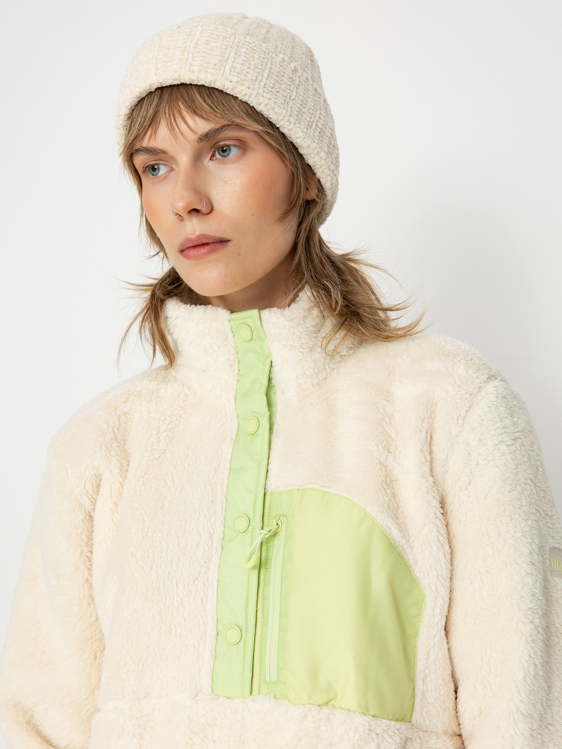 Dámský Fleecová mikina Roxy Alabama (buttercream)