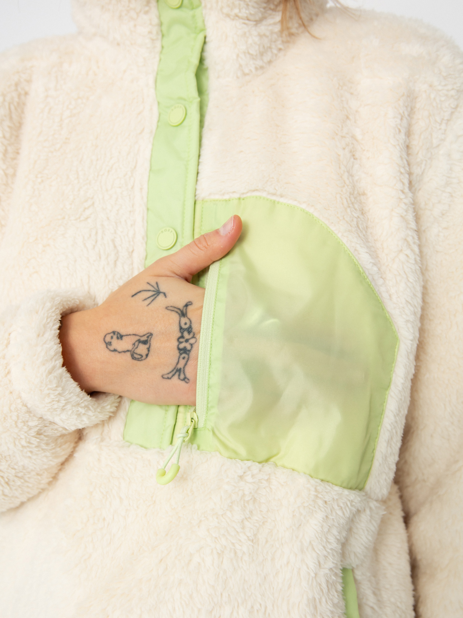 Dámský Fleecová mikina Roxy Alabama (buttercream)