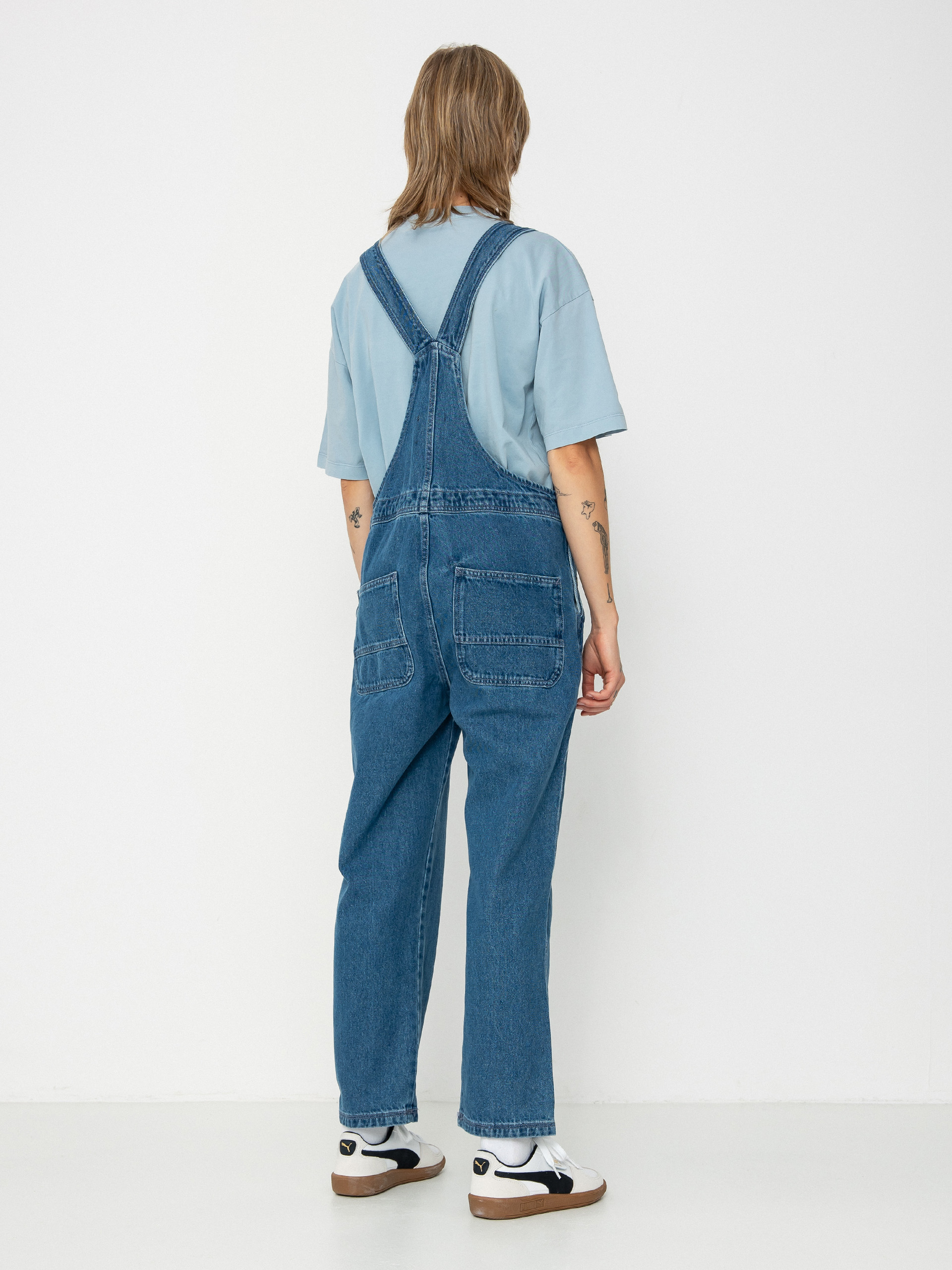 Kalhoty Quiksilver Uni Classic Denim Dungaree Wmn (estate blue)