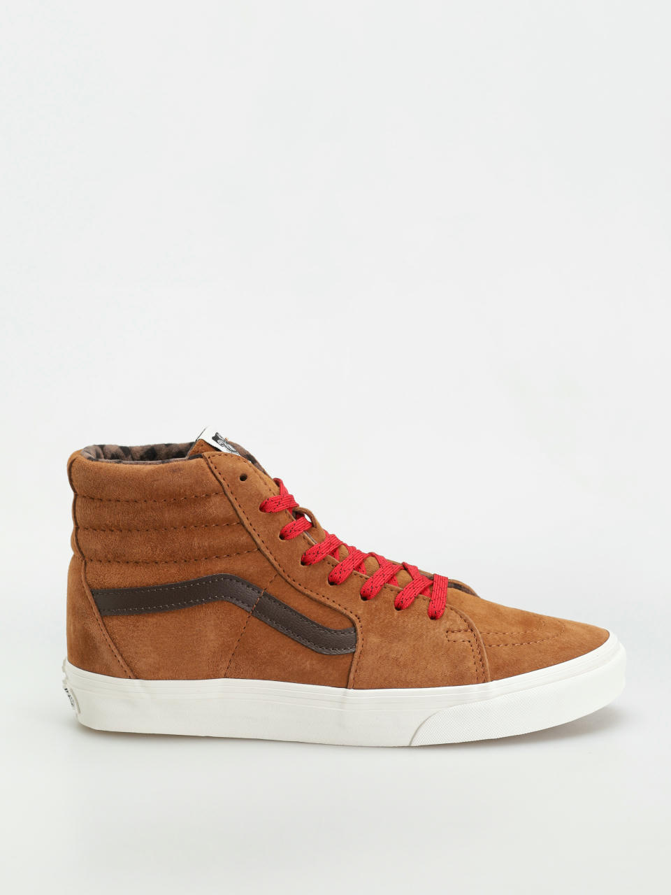 Boty Vans Sk8 Hi (pig suede plaid glazed ginger)