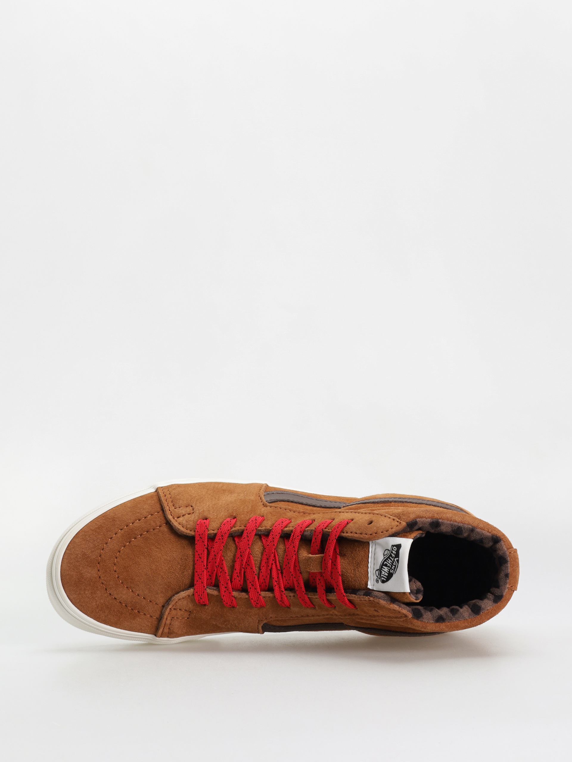 Boty Vans Sk8 Hi (pig suede plaid glazed ginger)