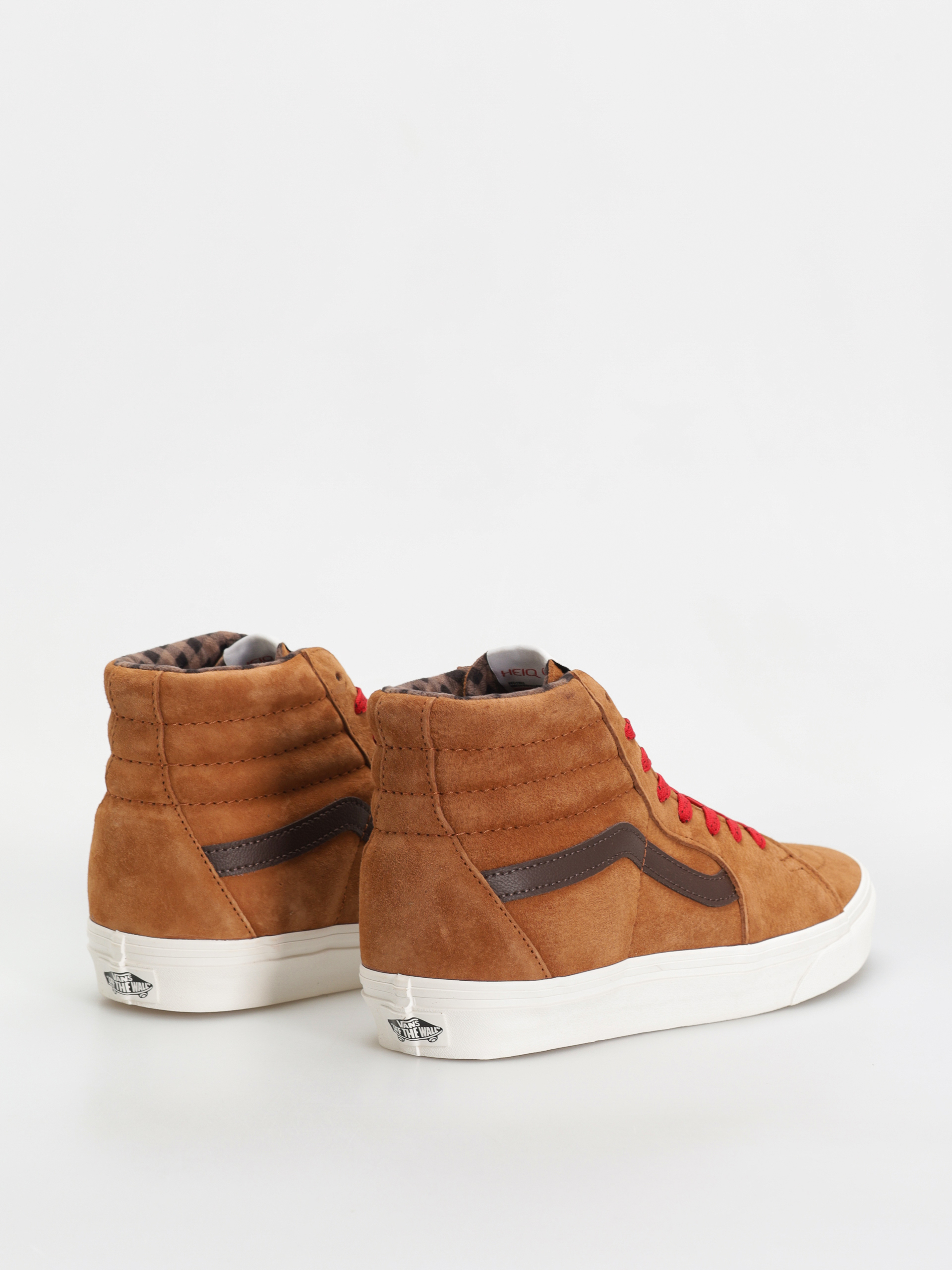 Boty Vans Sk8 Hi (pig suede plaid glazed ginger)