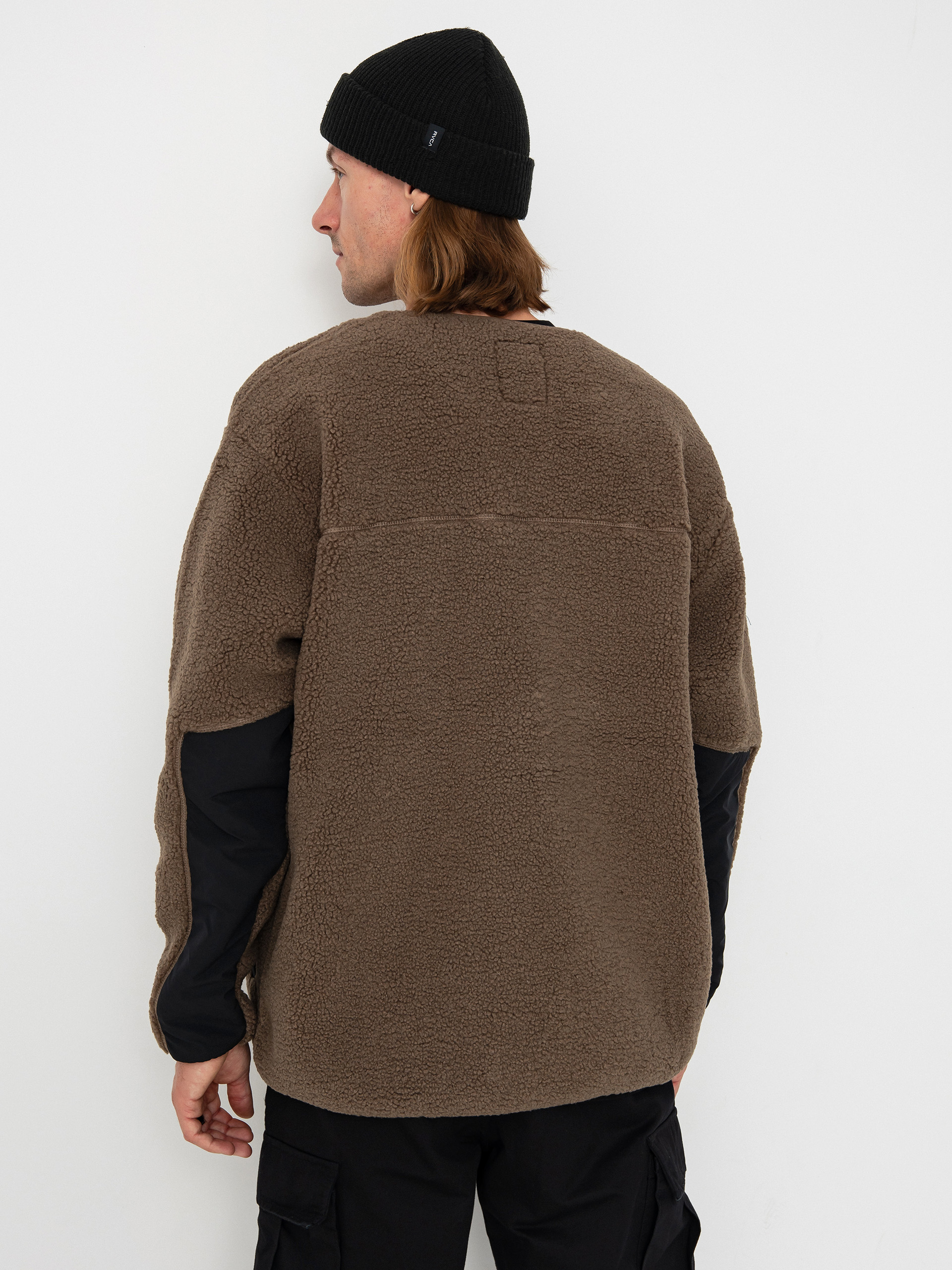 Pánský Fleecová mikina Kavu Port Pullover (walnut)