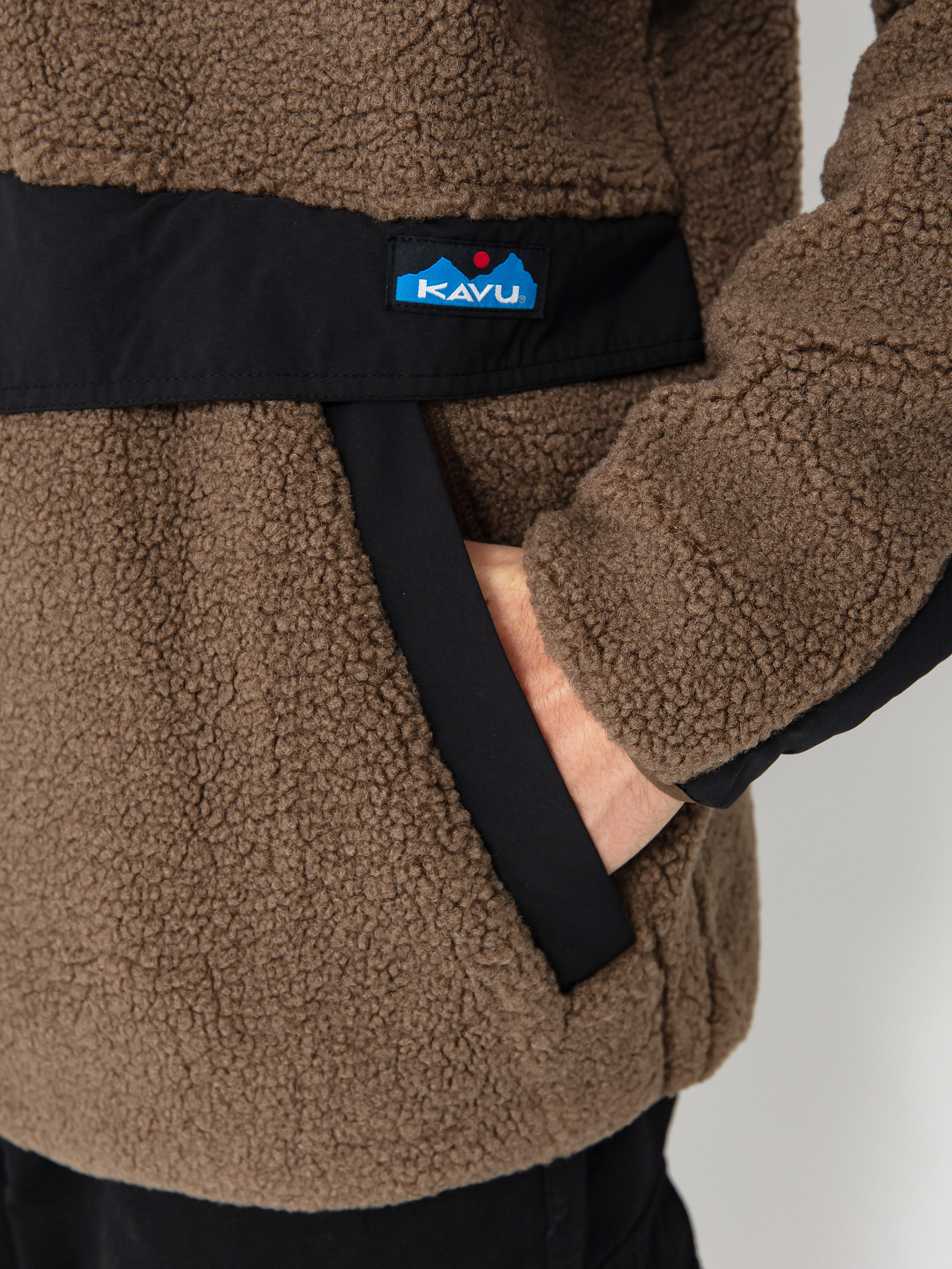 Pánský Fleecová mikina Kavu Port Pullover (walnut)