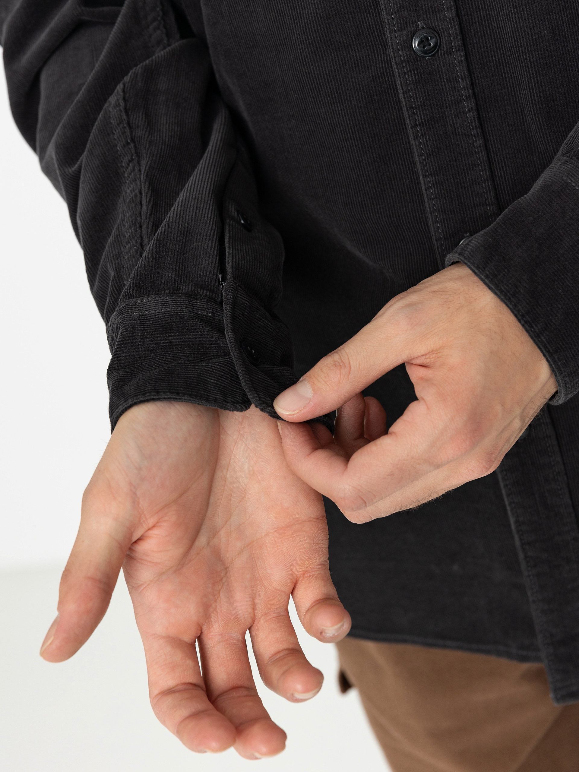 Košile Volcom Zander Ls (asphalt black)