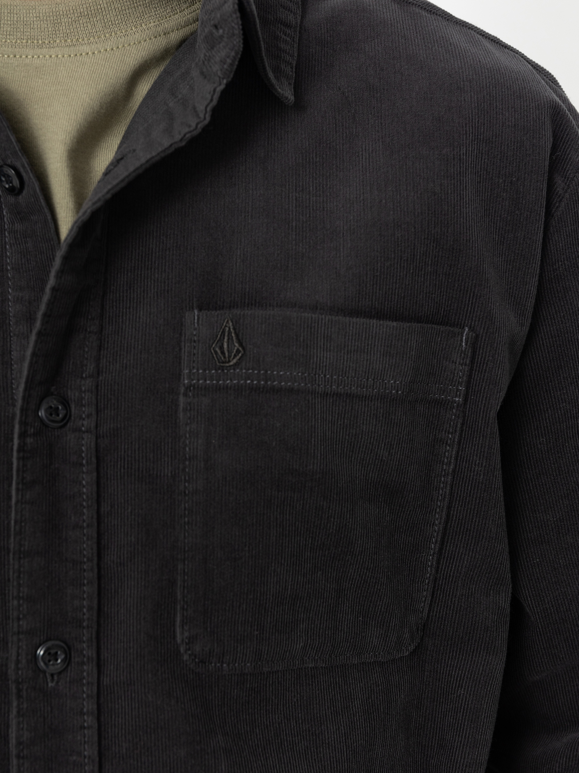 Košile Volcom Zander Ls (asphalt black)