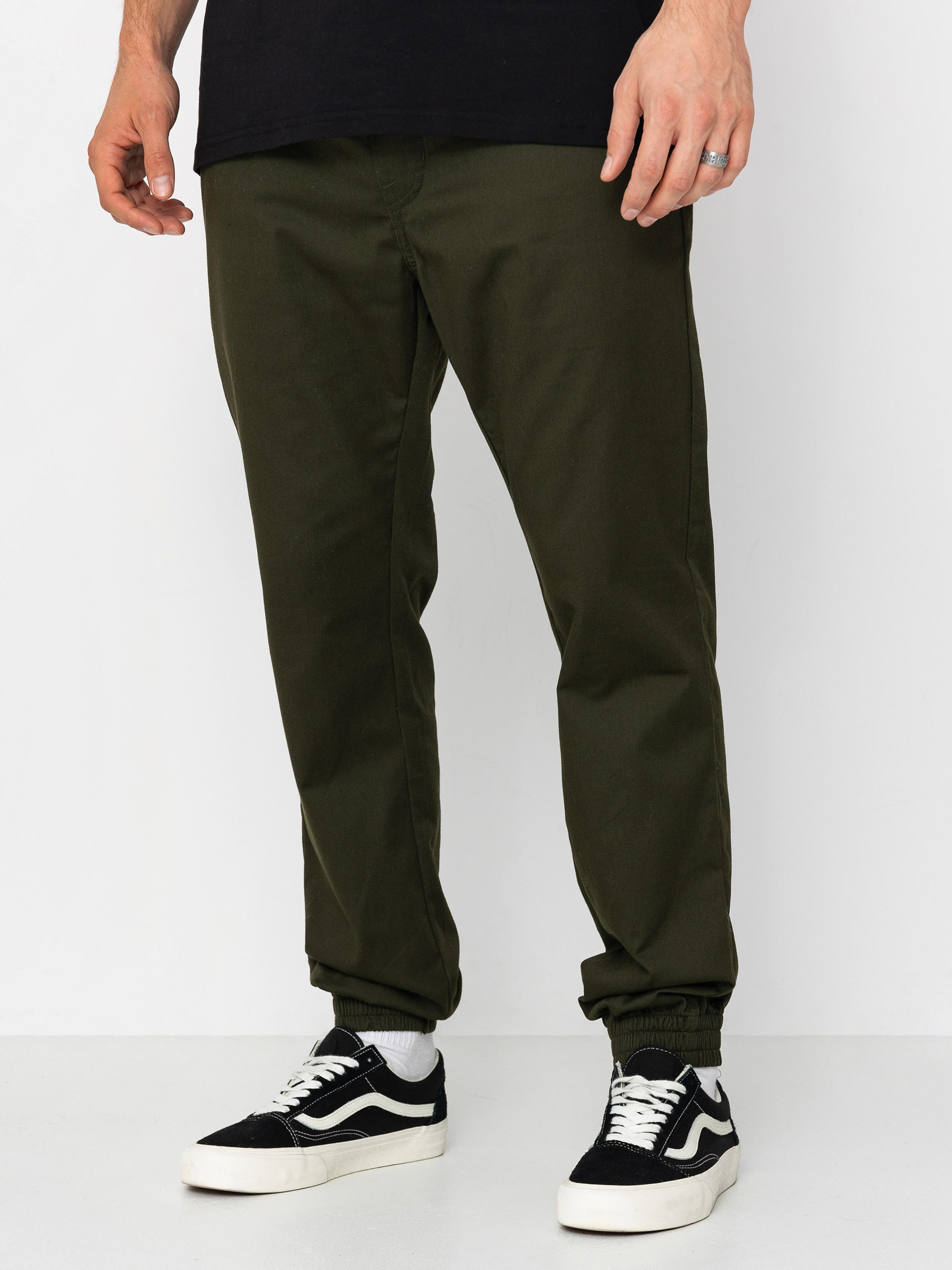 Kalhoty Volcom Frickin Slim Jogger (dark green)