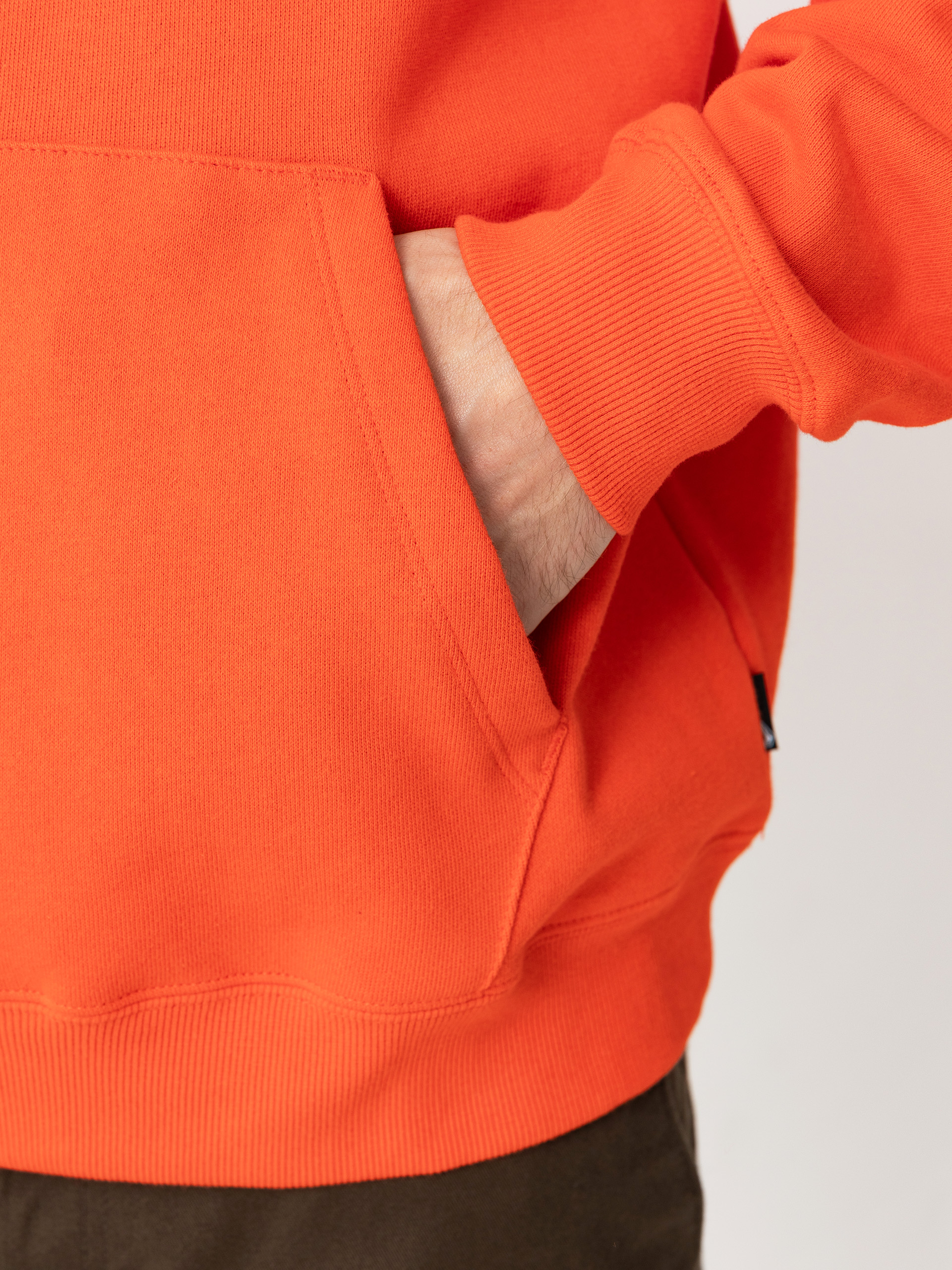 Mikina s kapucí Volcom Olivmoose HD (bright red)