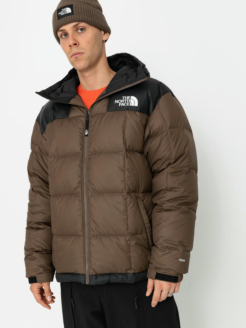 Bunda The North Face Lhotse Hooded (smokey brown)