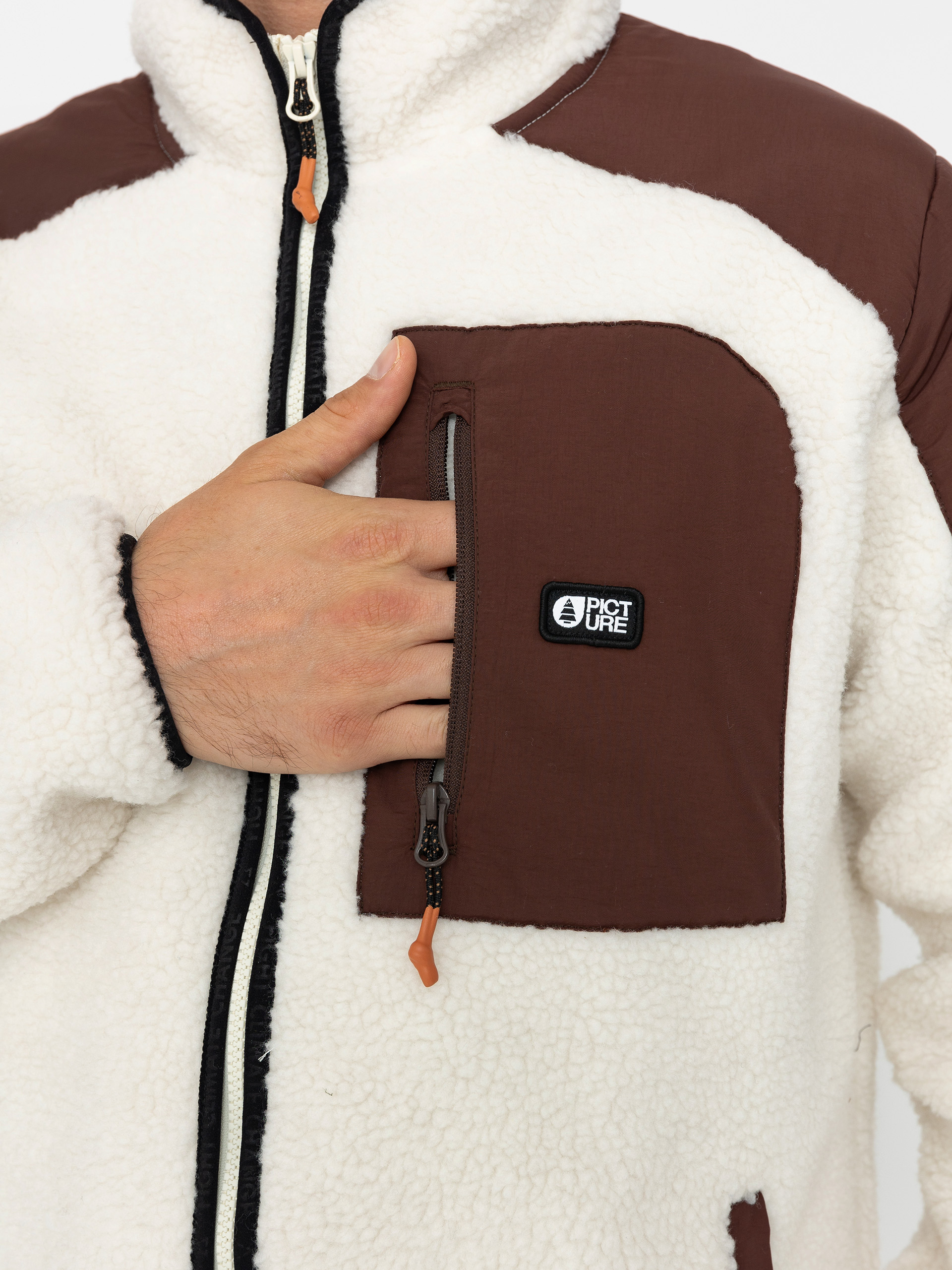 Pánský Fleecová mikina Picture Quilchena (tofu chicory coffee)