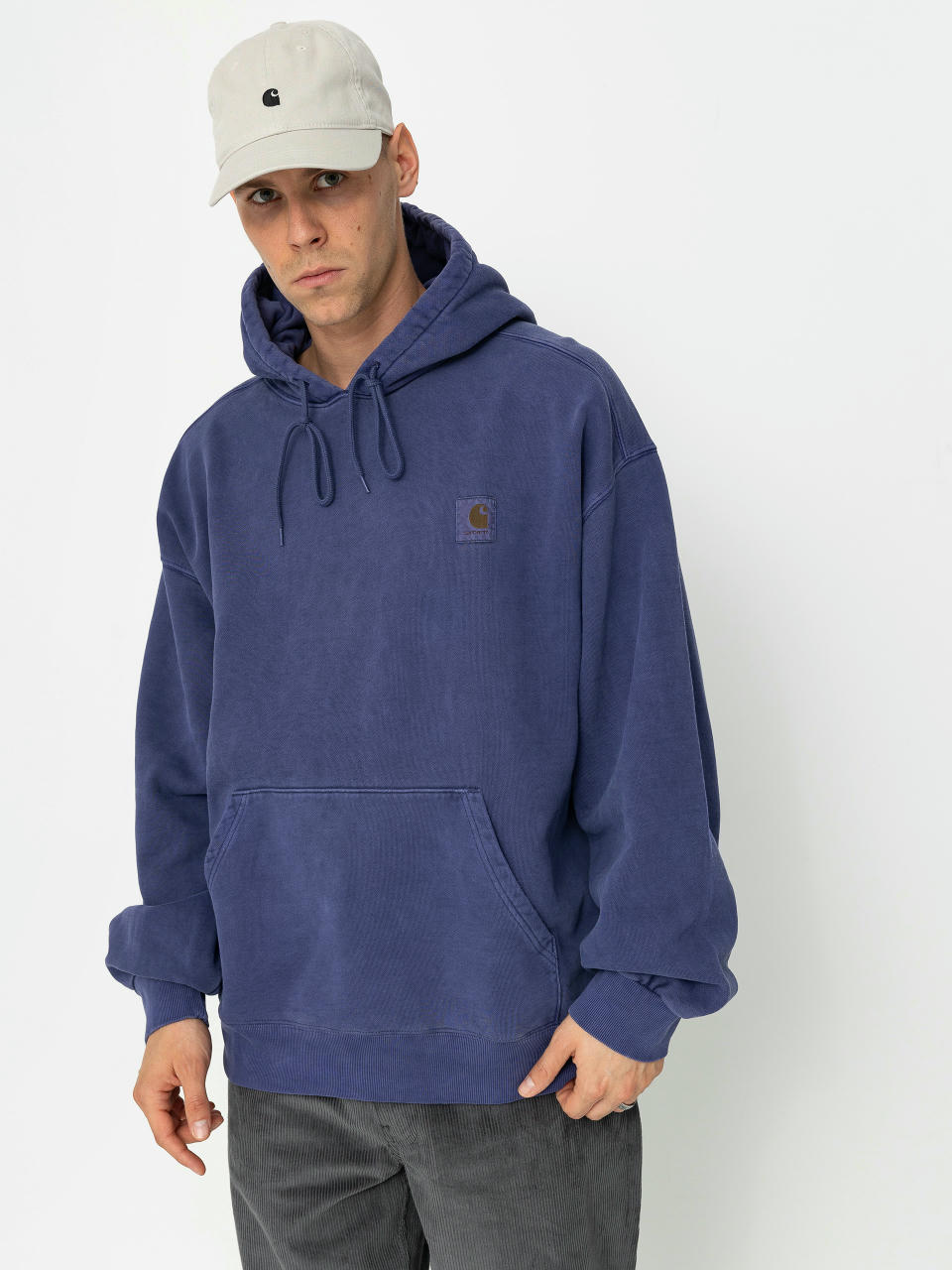 Mikina s kapucí Carhartt WIP Vista HD (aura)