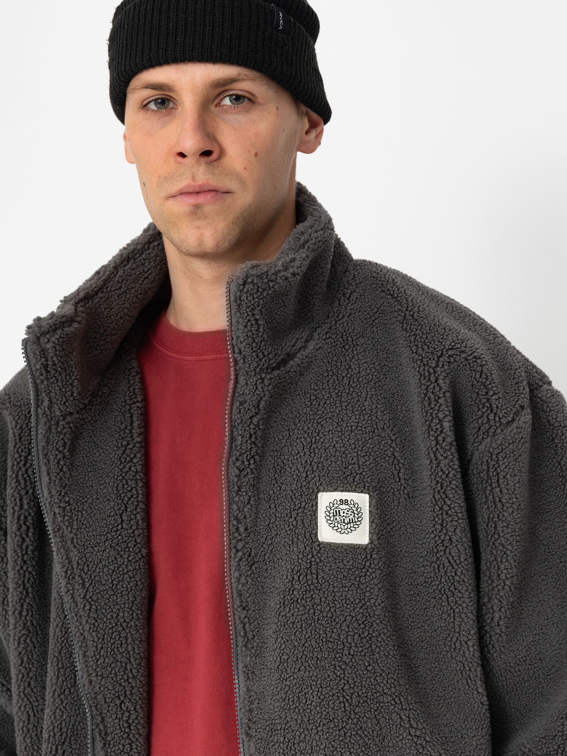 Bunda MassDnm Patch Teddy Zip (grey)