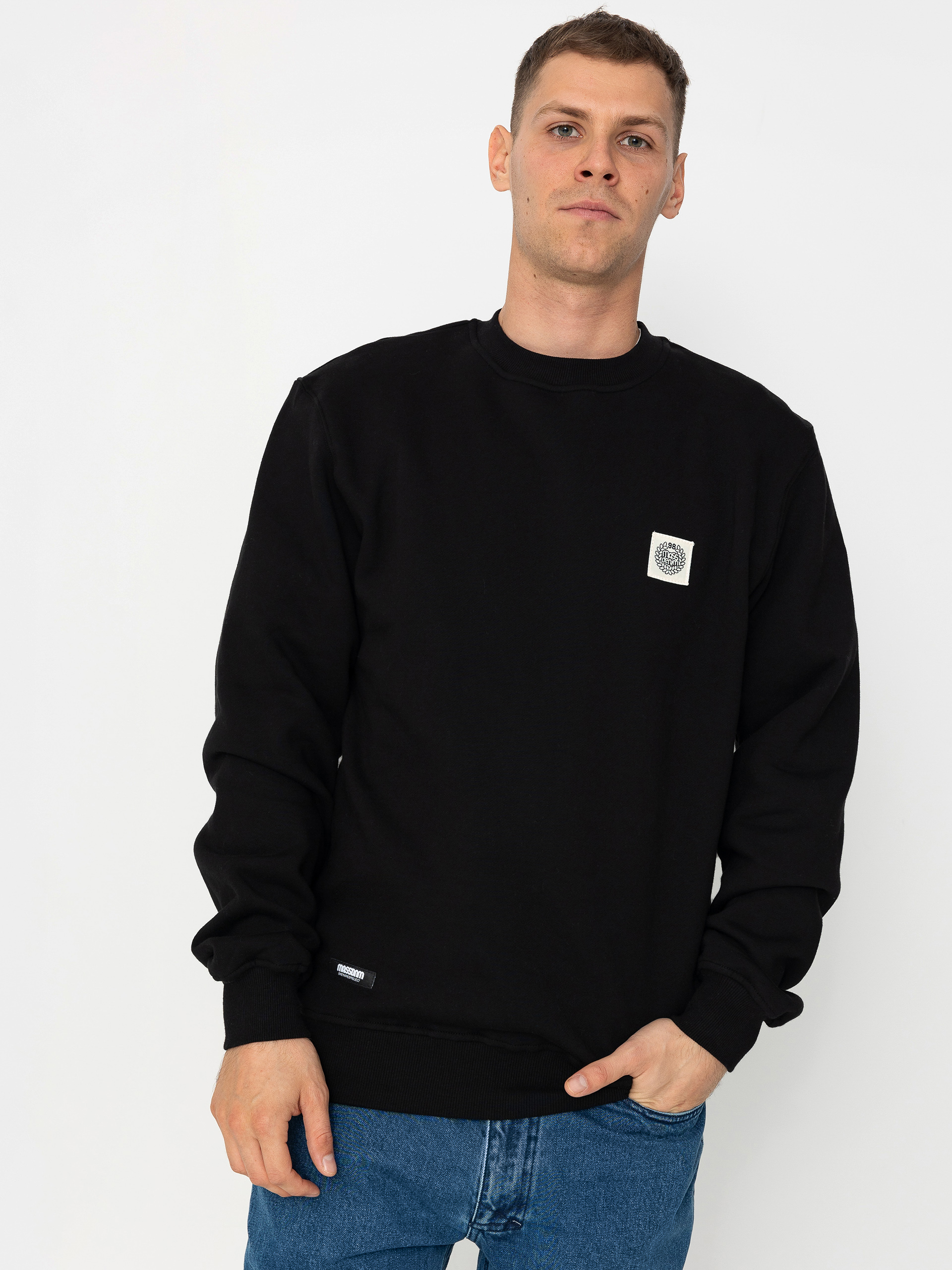 Mikina MassDnm Patch Crew (black)