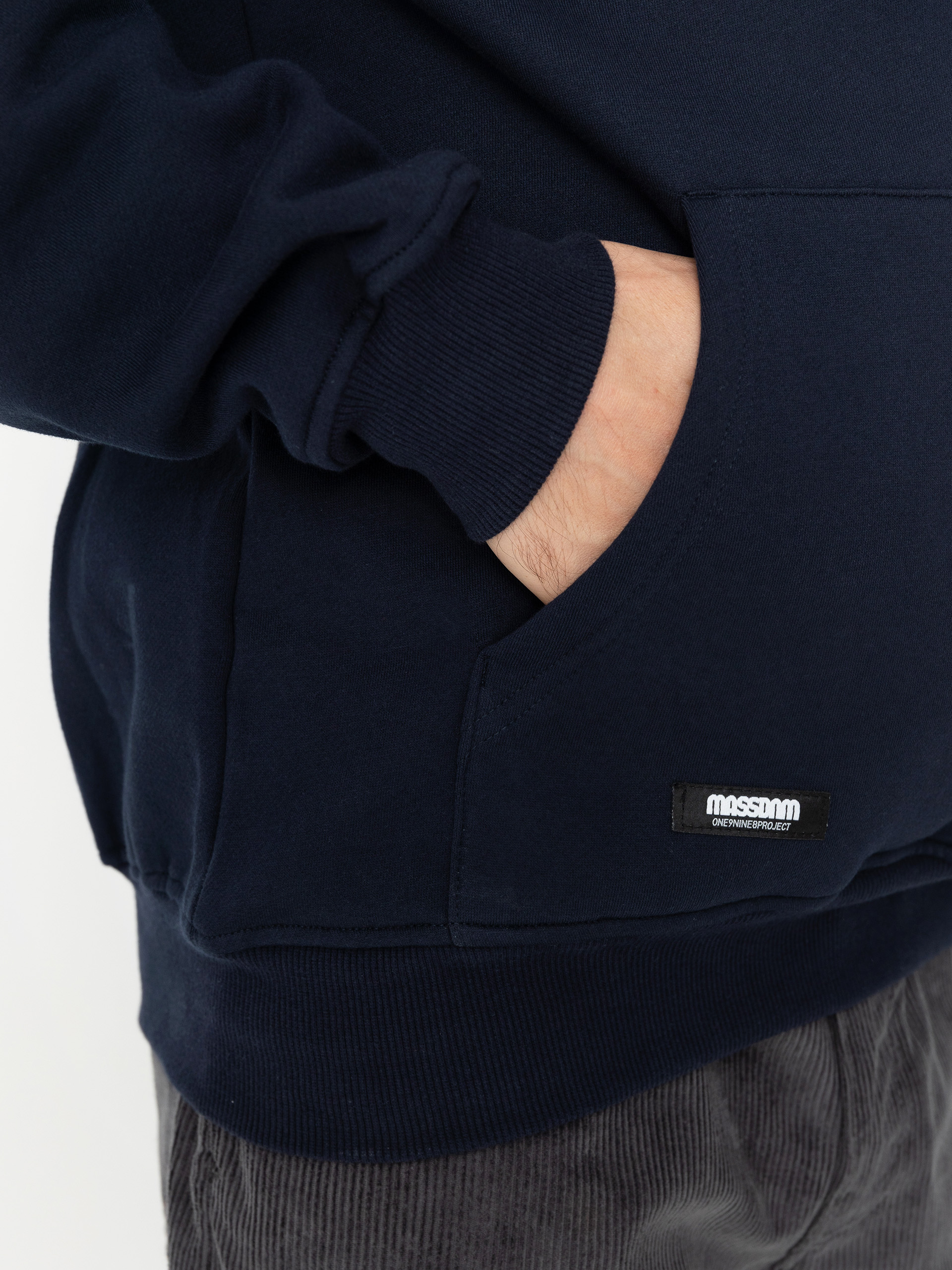 Mikina s kapucí MassDnm Patch HD (navy)