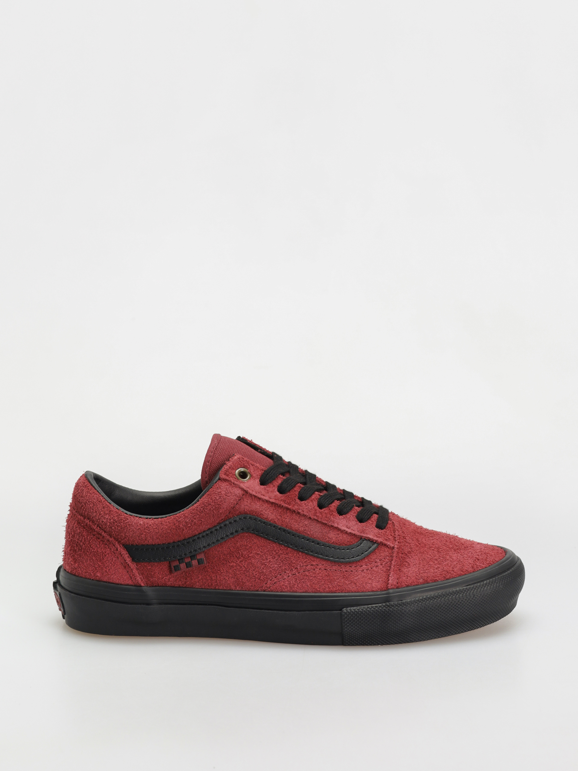 Boty Vans Skate Old Skool (hairy suede black/burgundy)