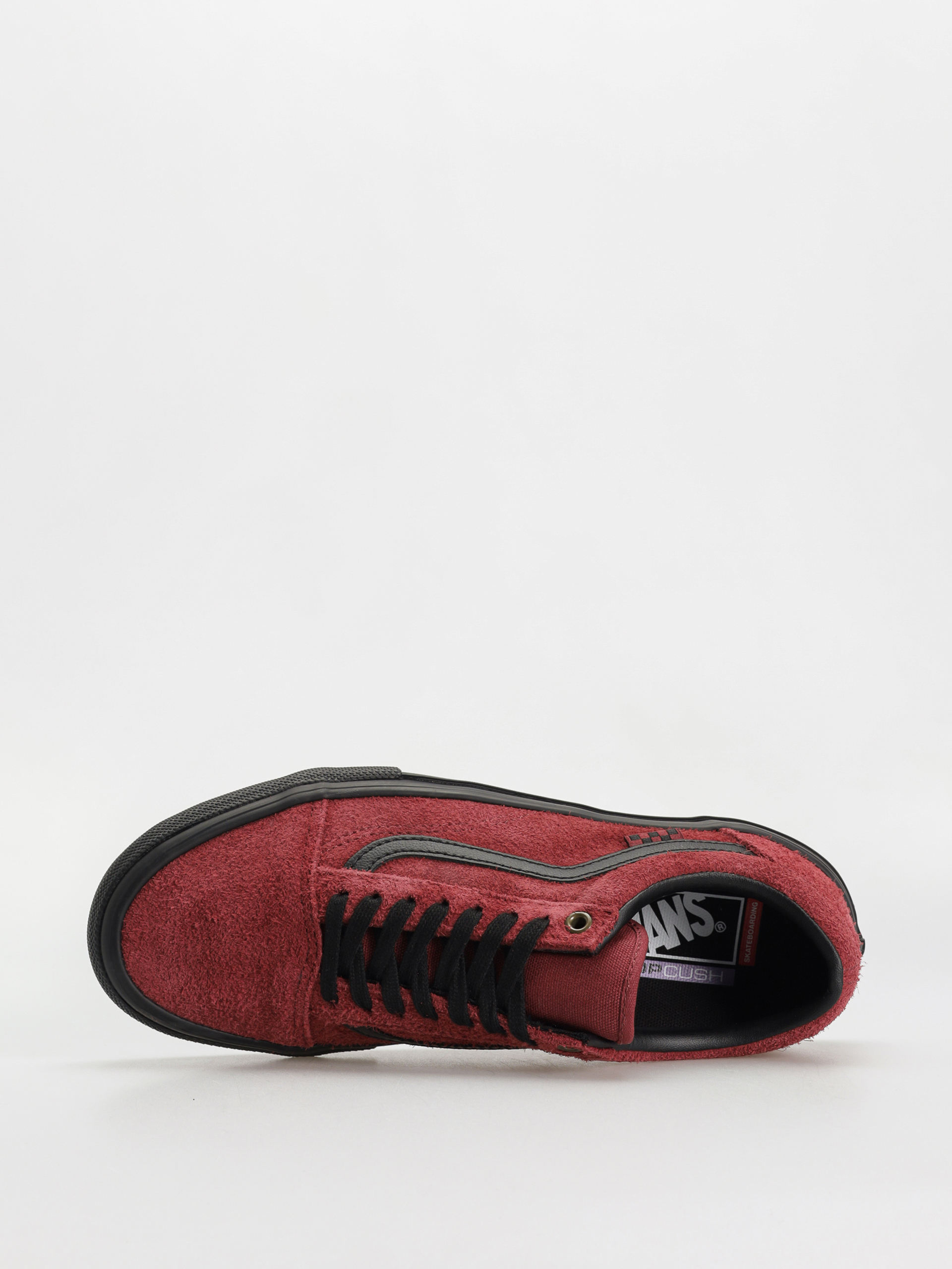 Boty Vans Skate Old Skool (hairy suede black/burgundy)