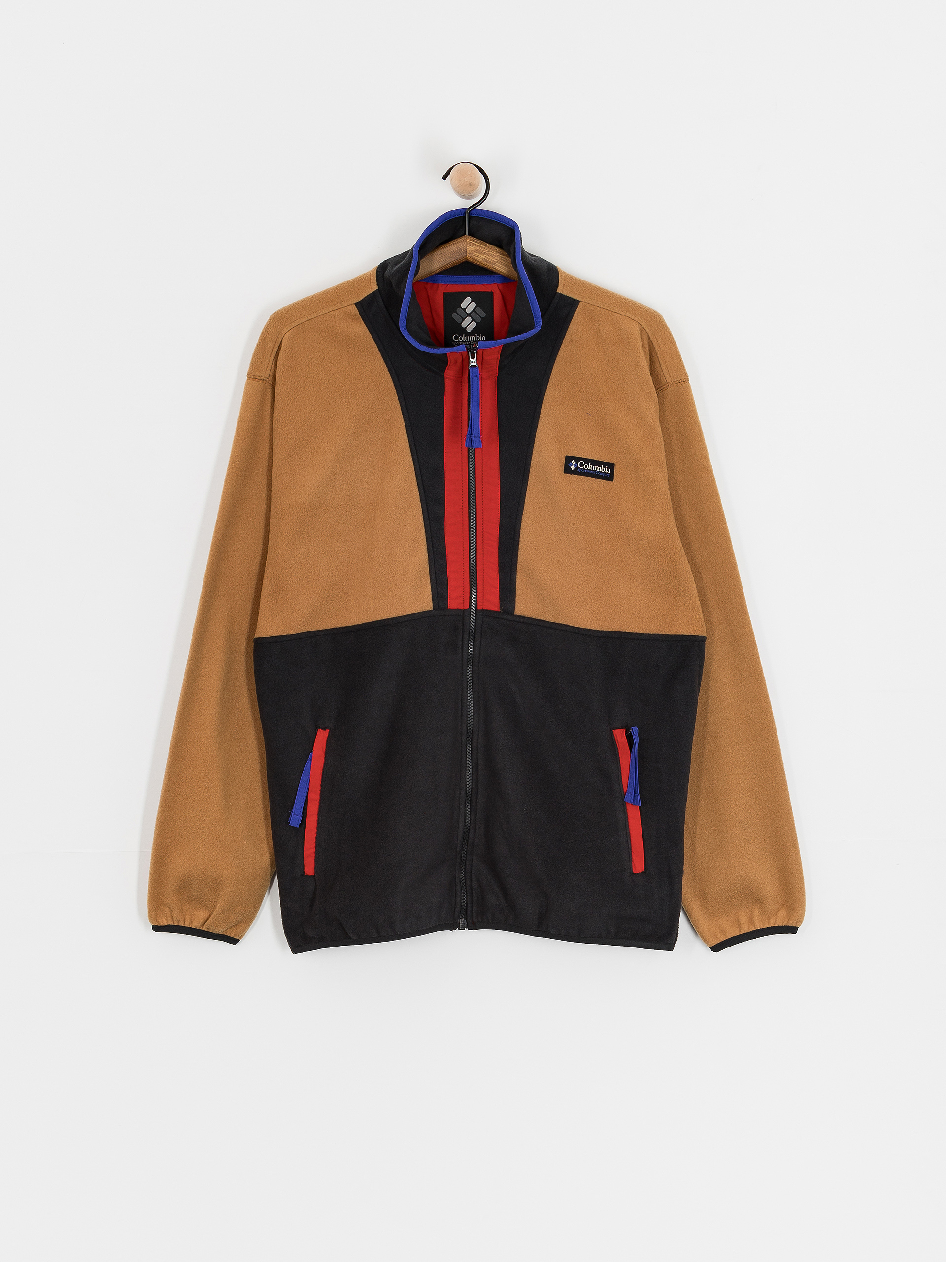 Pánský Fleecová mikina Columbia Backbowl II Full Zip (camel brown bl)