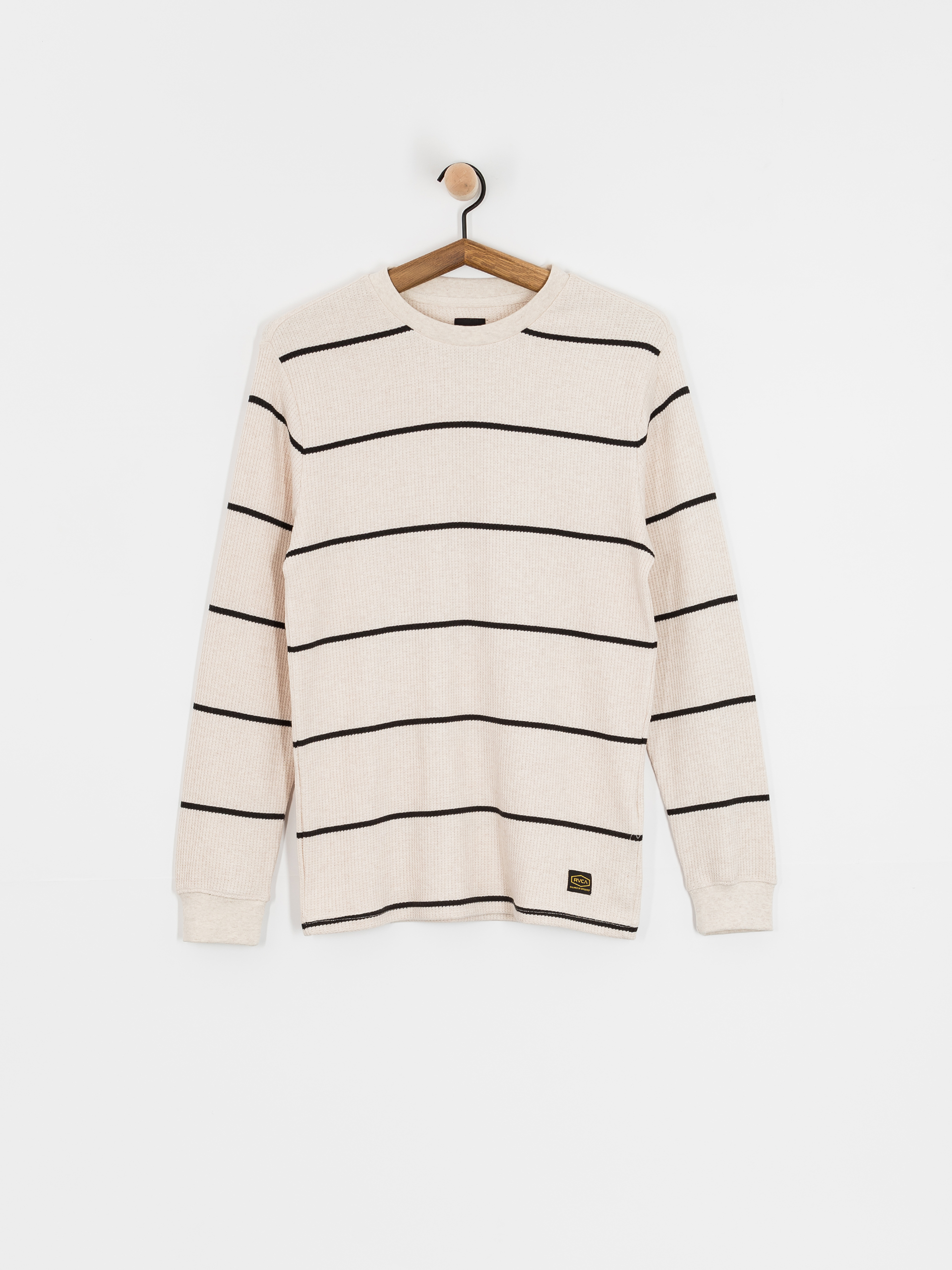 Triko RVCA Day Shift Thermal Stripe (oatmeal)