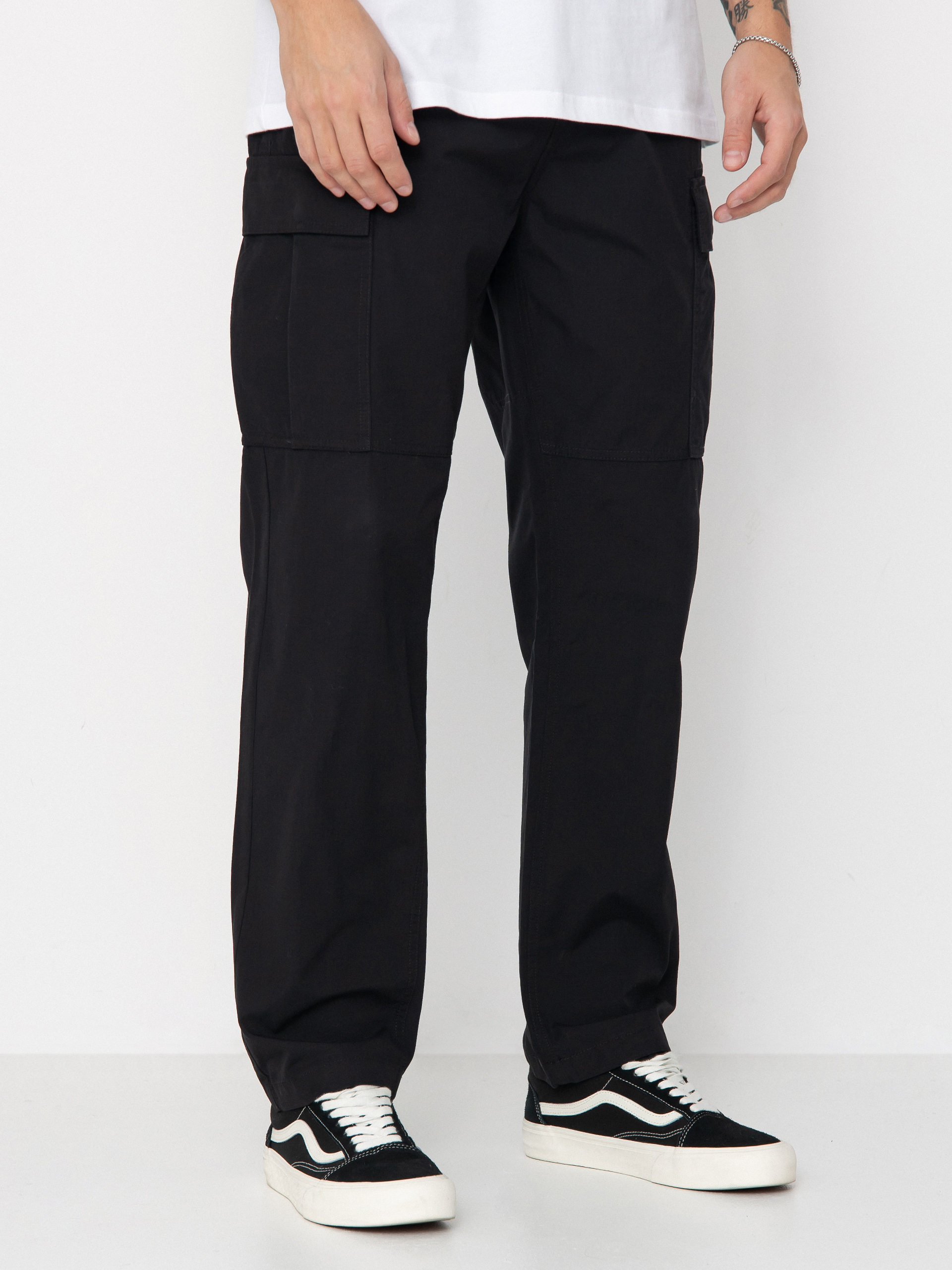 Kalhoty Volcom Strange Tripper Tapered Cargo (black)