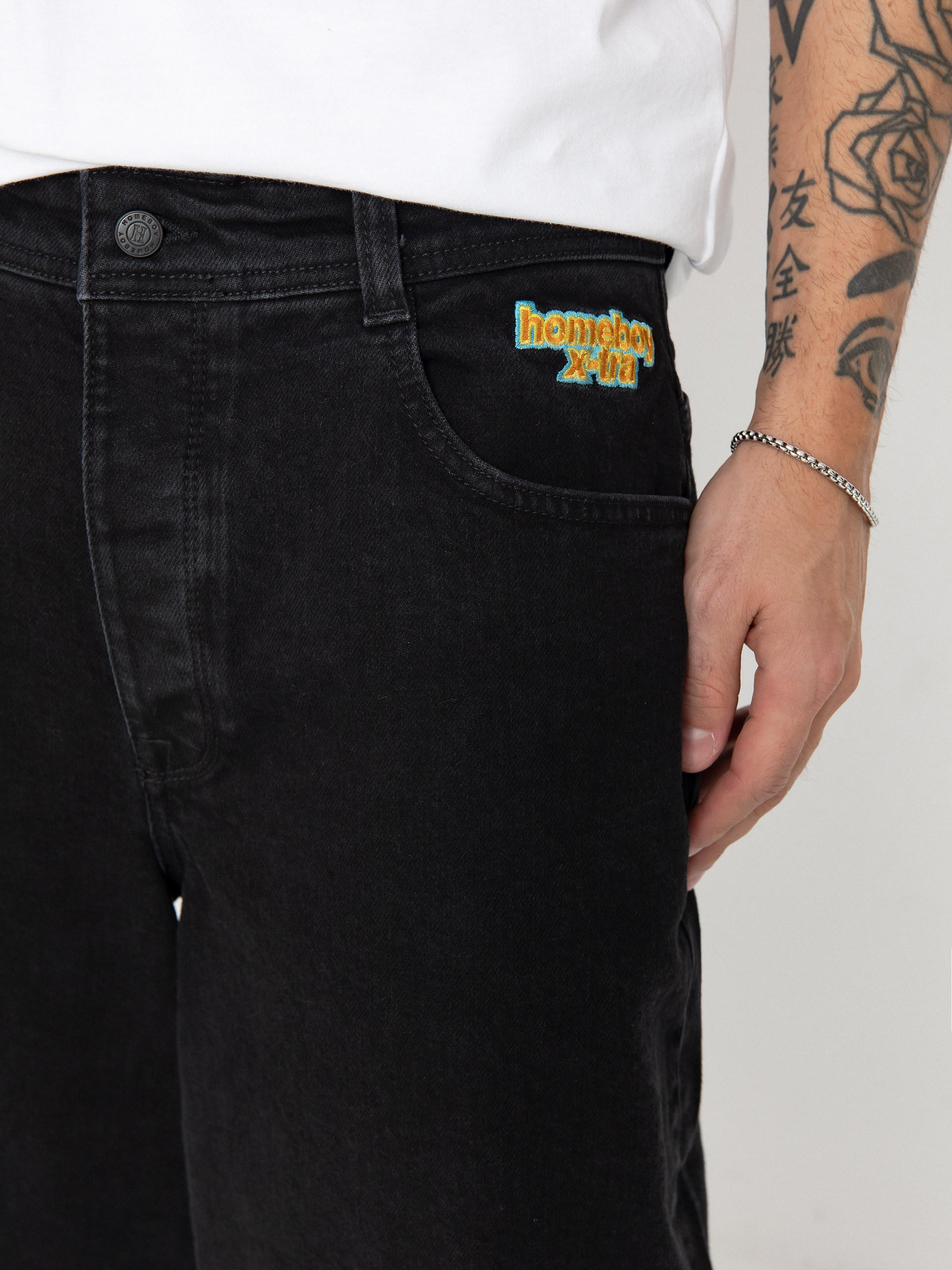 Kalhoty Homeboy X Tra Monster Denim (washed black)