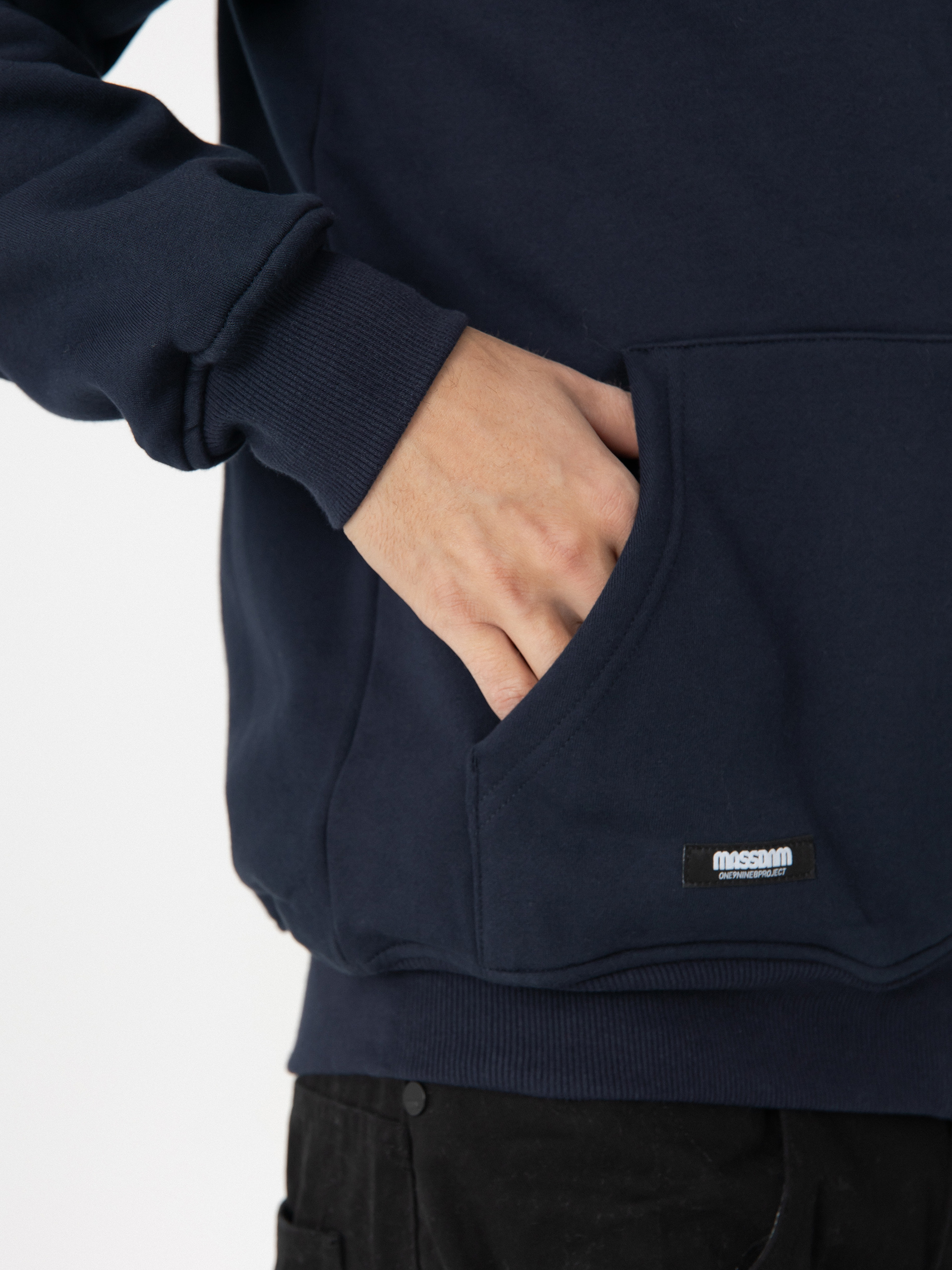 Mikina s kapucí MassDnm Patch ZHD (navy)