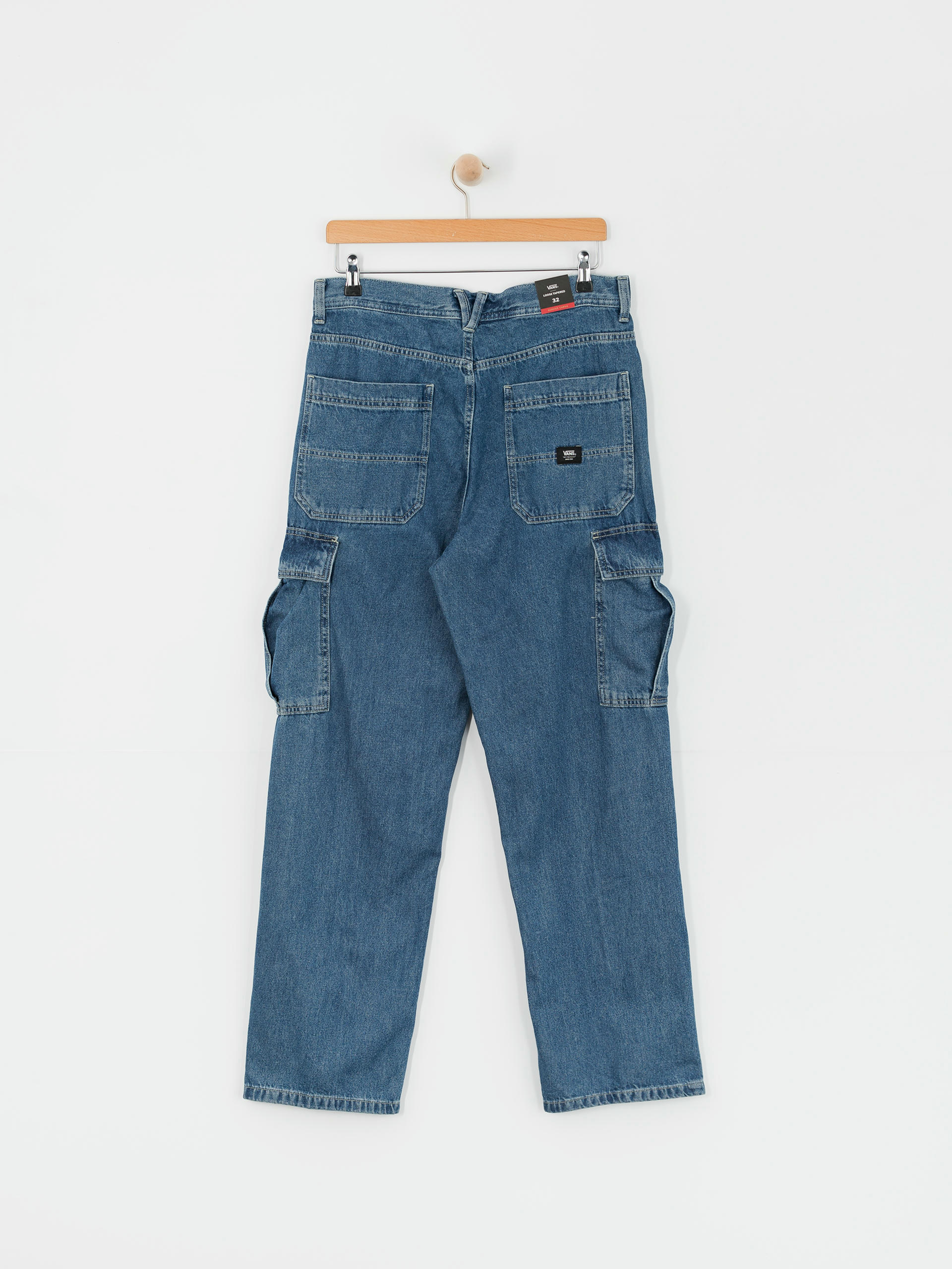 Kalhoty Vans Service Cargo Loose Denim (vintage indigo)