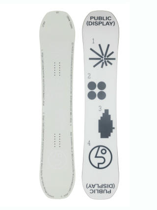 Snowboard Public Display (white/black)