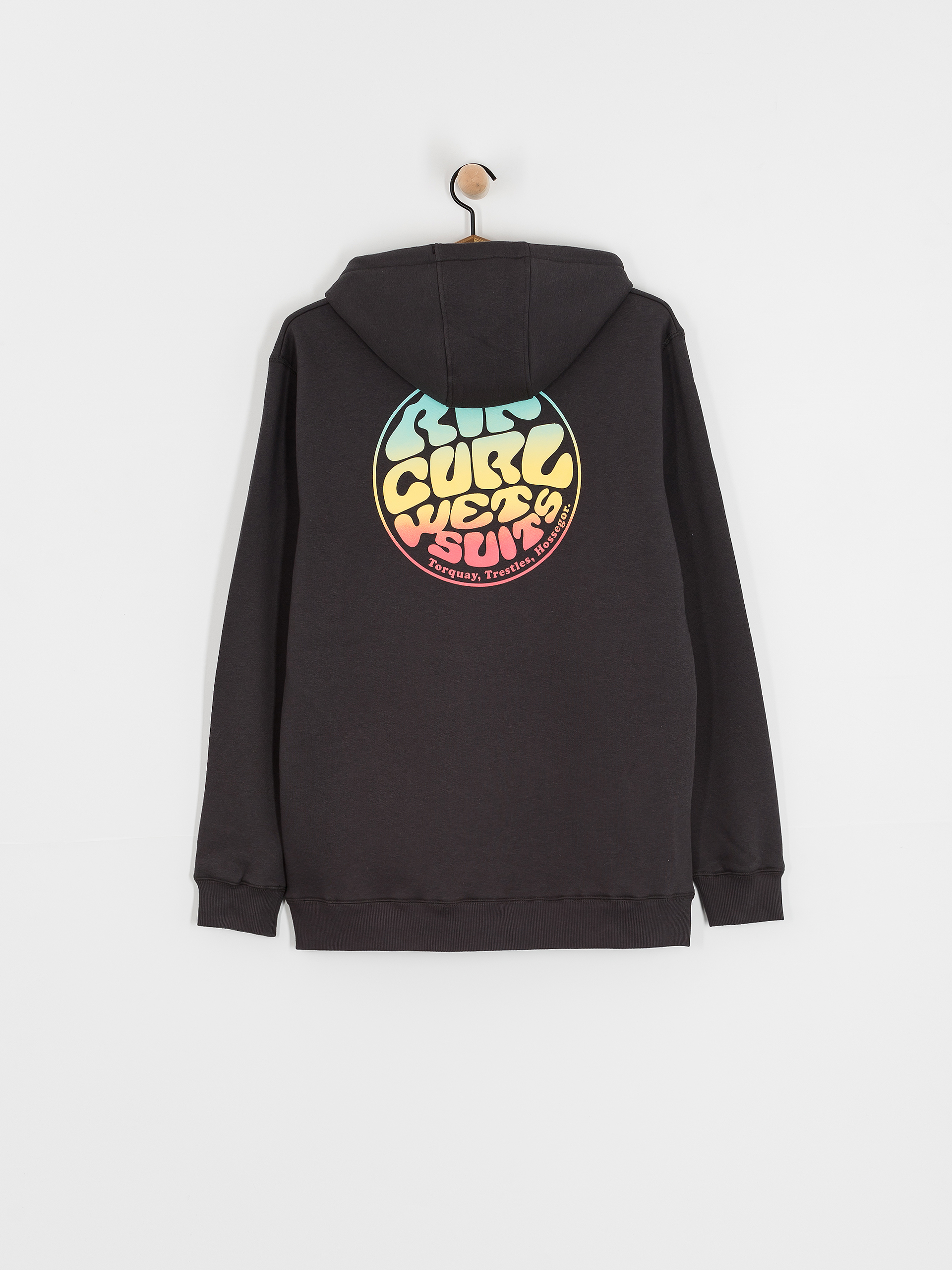 Mikina s kapucí Rip Curl Wetsuit Icon HD (washed black)