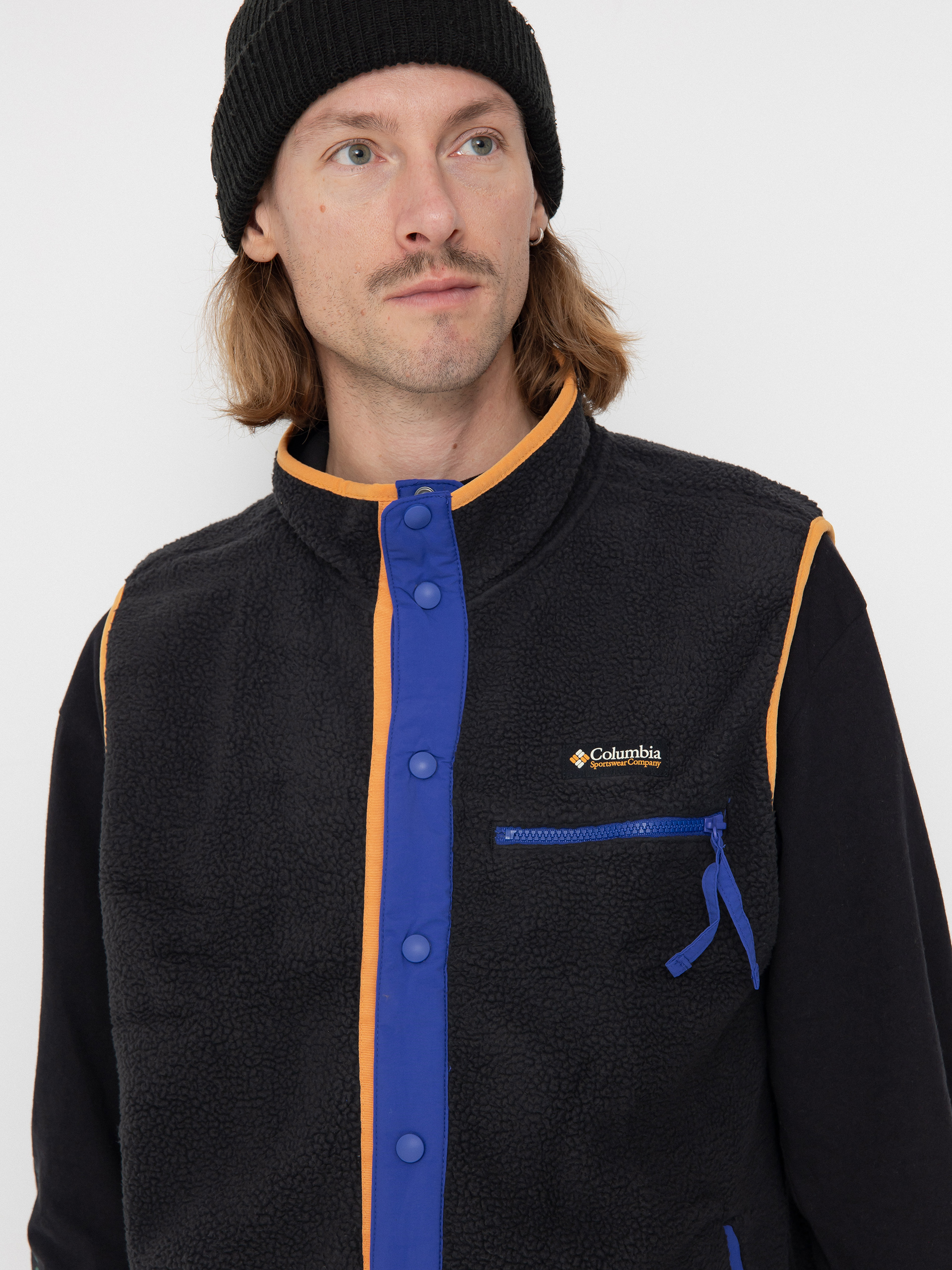 Pánský Fleecová mikina Columbia Helvetia II Vest (black)