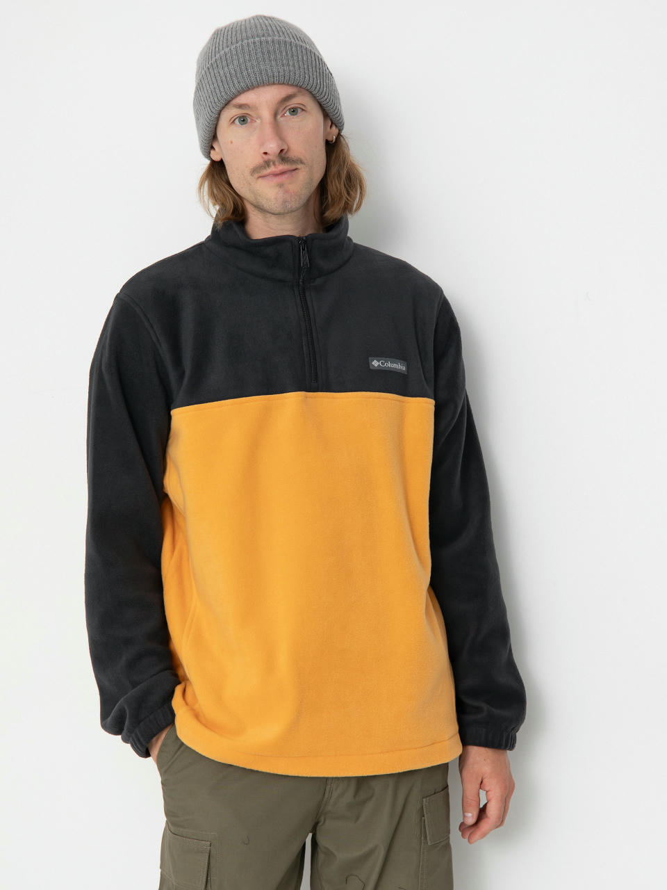 Pánský Fleecová mikina Columbia Steens Mountain Half Zip (sunstone black)